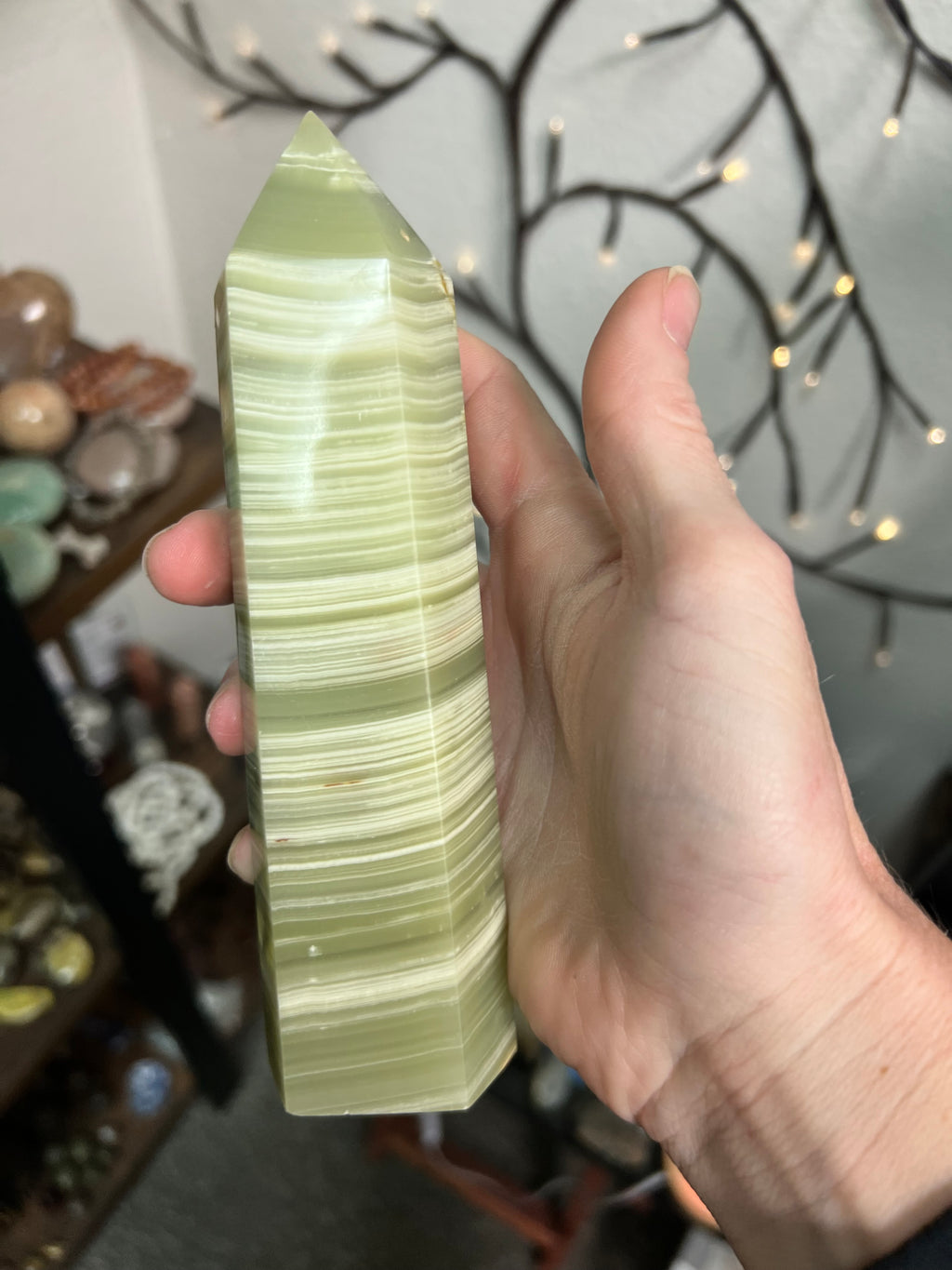 Green banded Onyx Tower