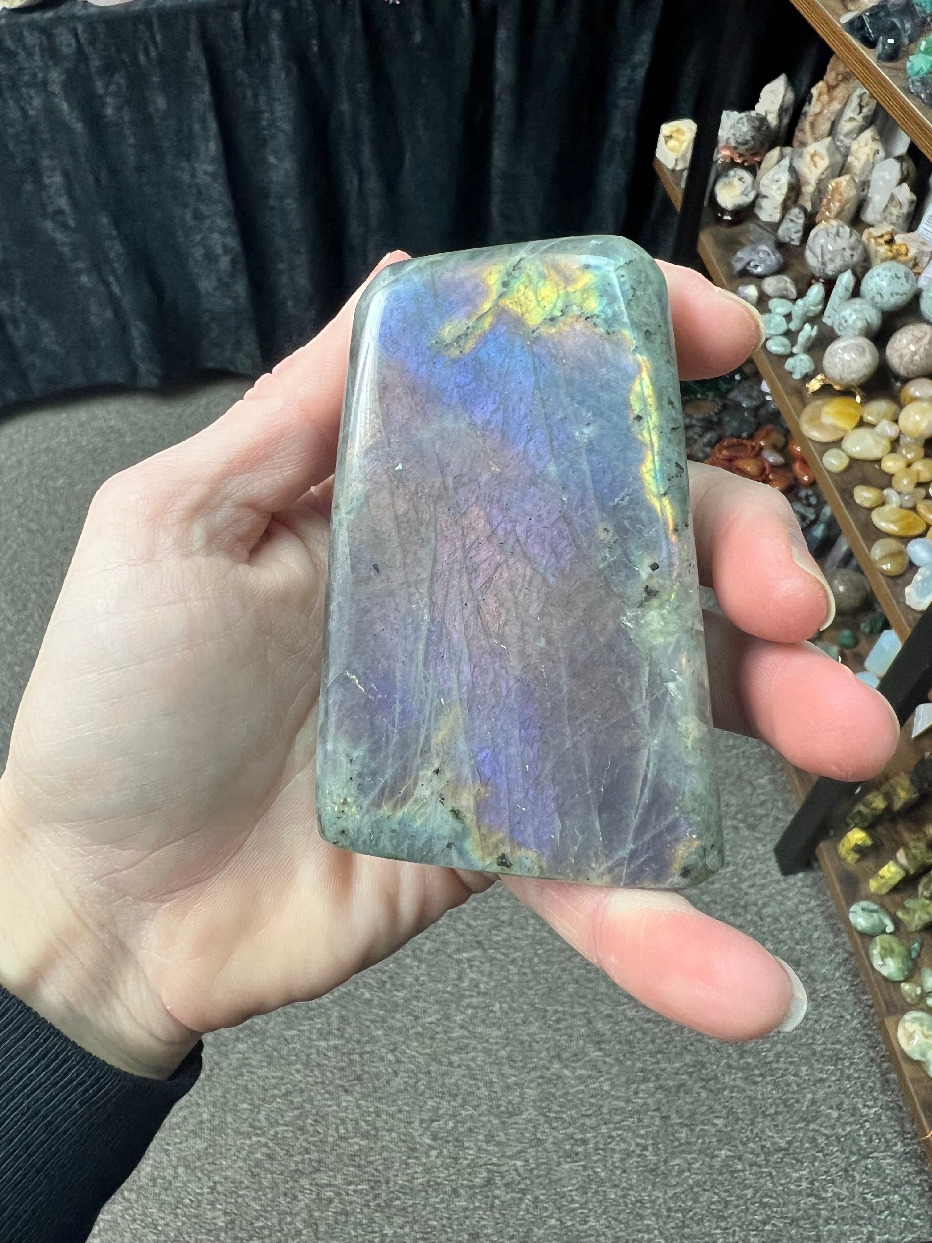 Labradorite with purple flash