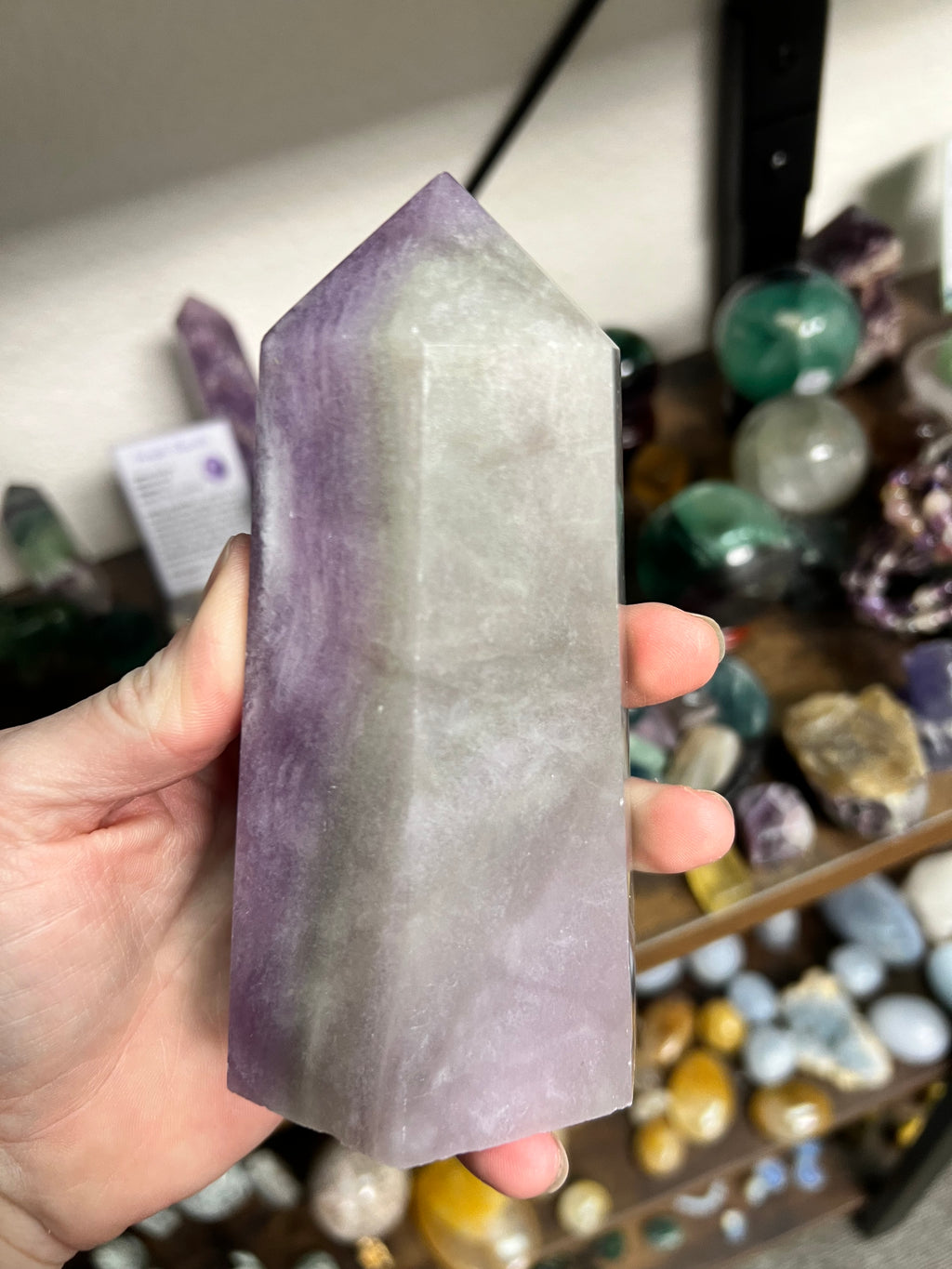 Purple Fluorite tower ￼