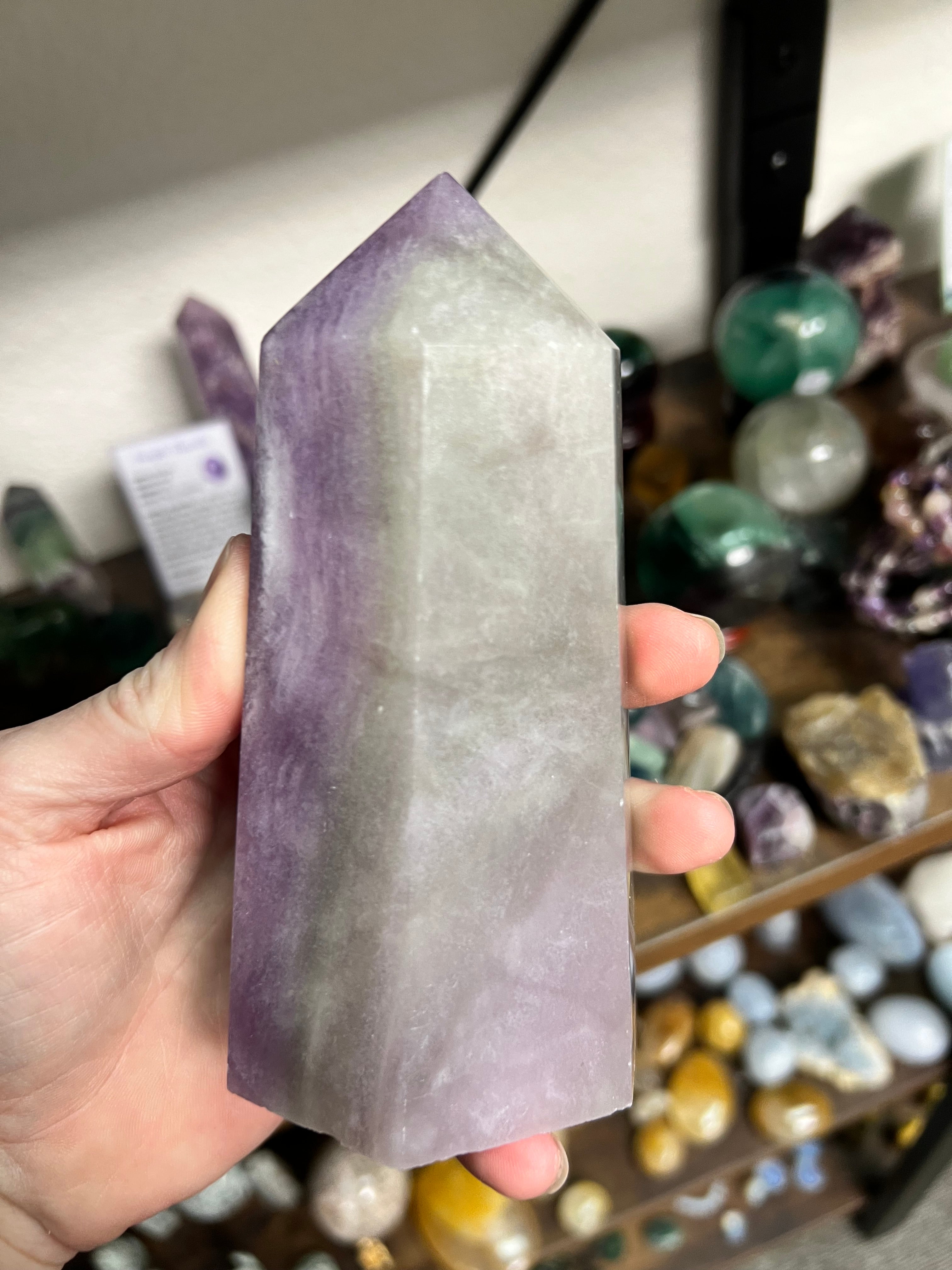 Purple Fluorite tower ￼