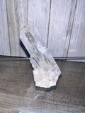 clear quartz point cluster
