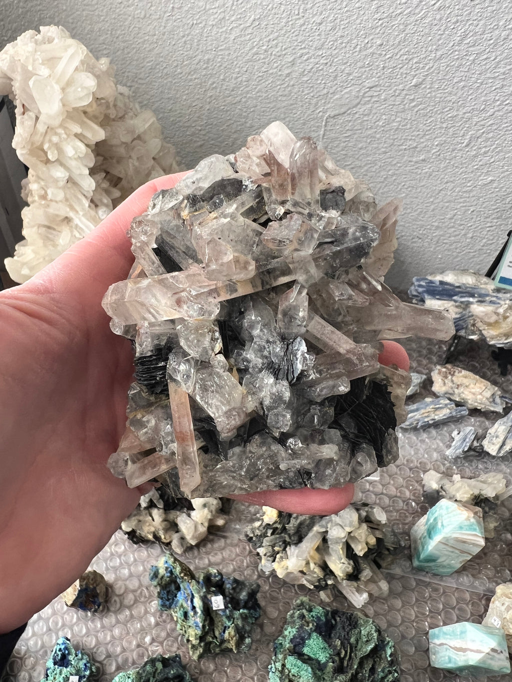 Black Torline, and quartz