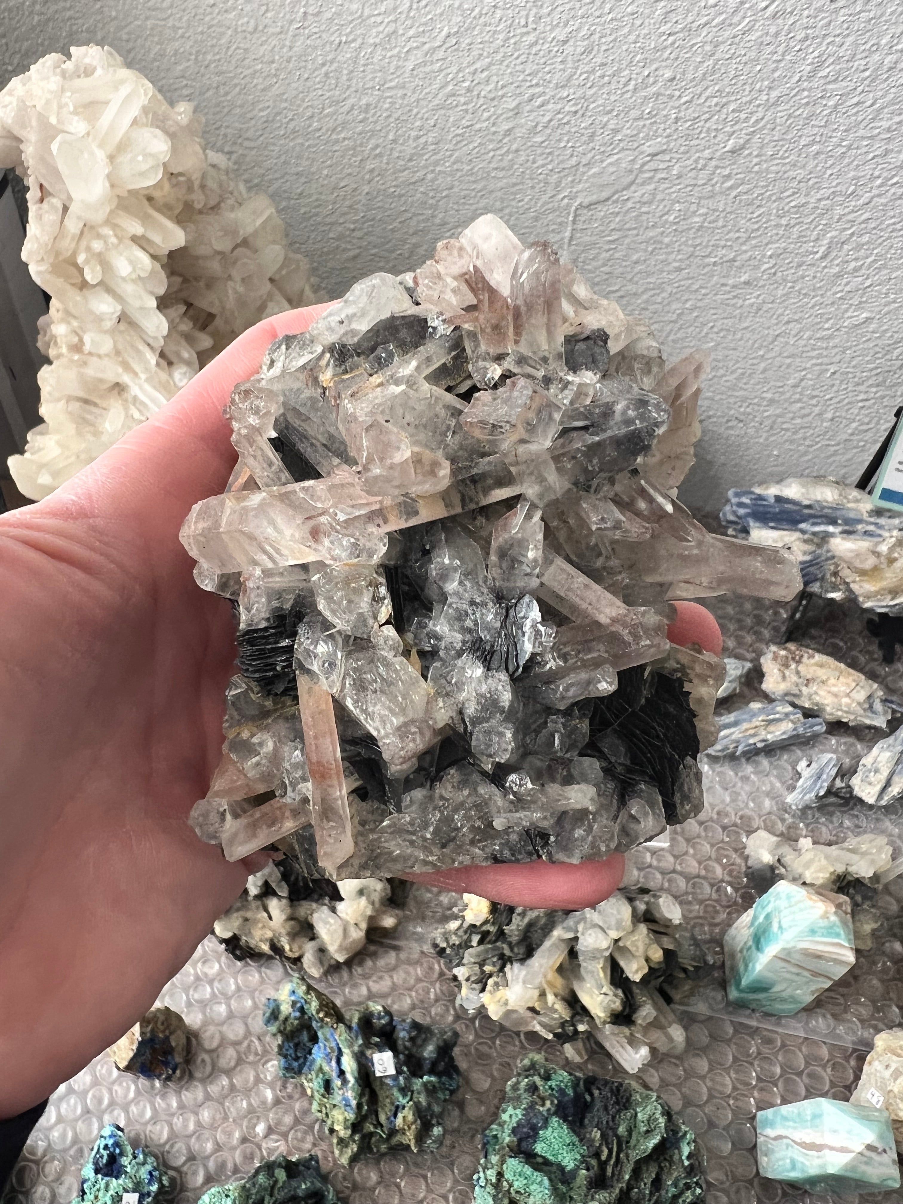 Black Torline, and quartz
