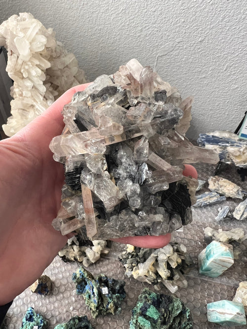 Black Torline, and quartz