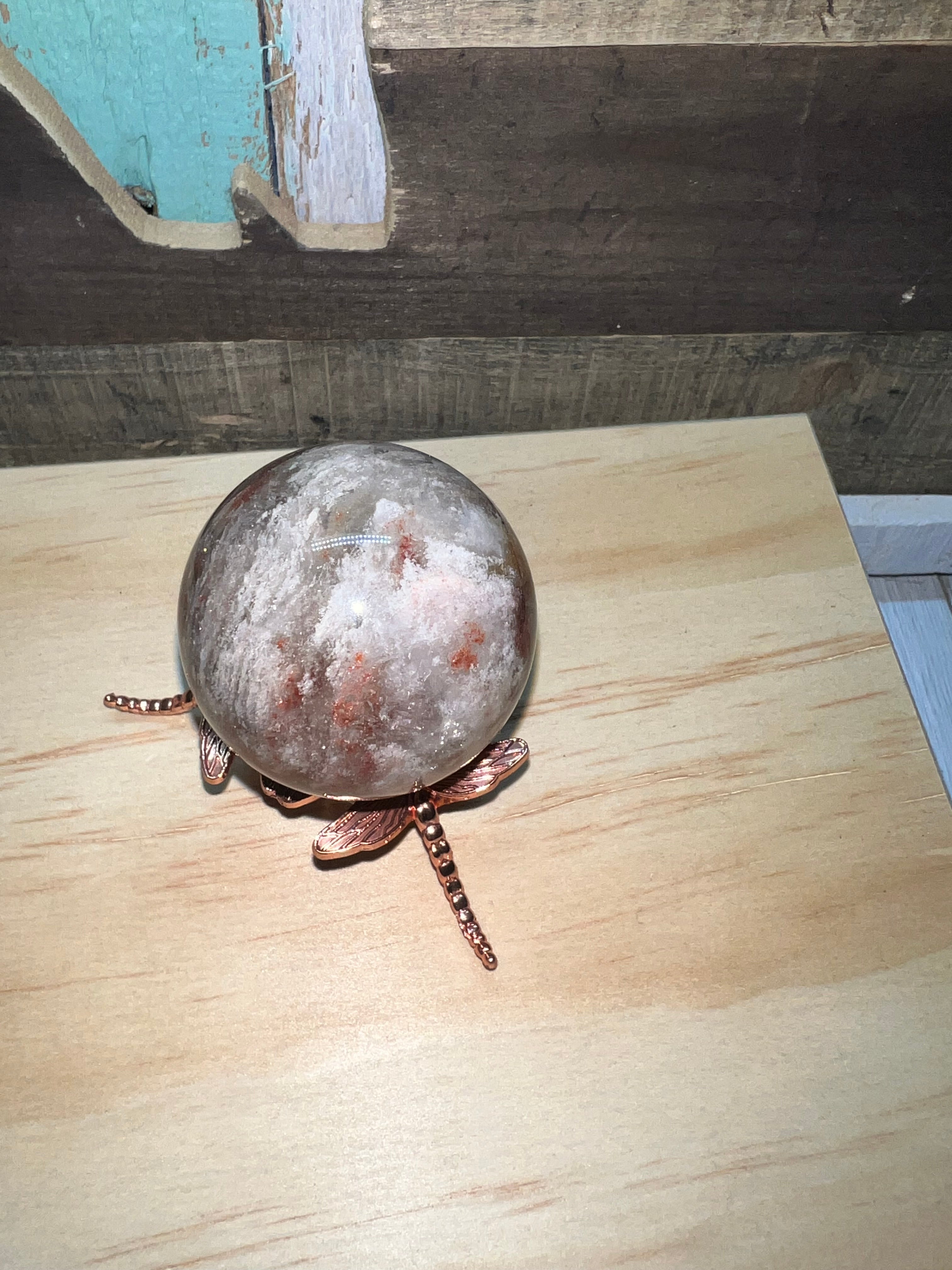 Thousand Layer Quartz Sphere/ Lodolite￼