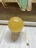 Honey Calcite sphere