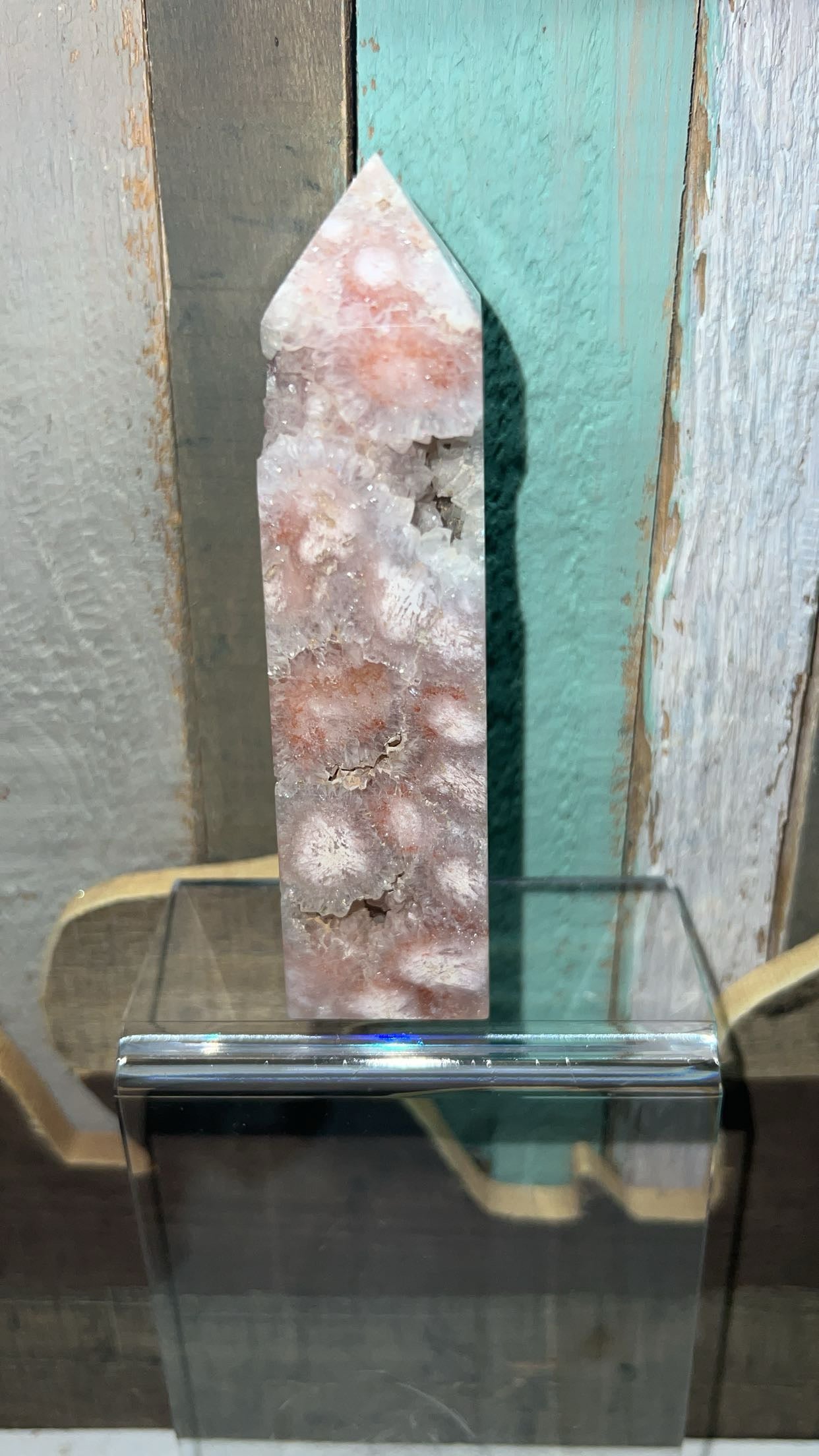 High-quality beautiful druzy pink amethyst to