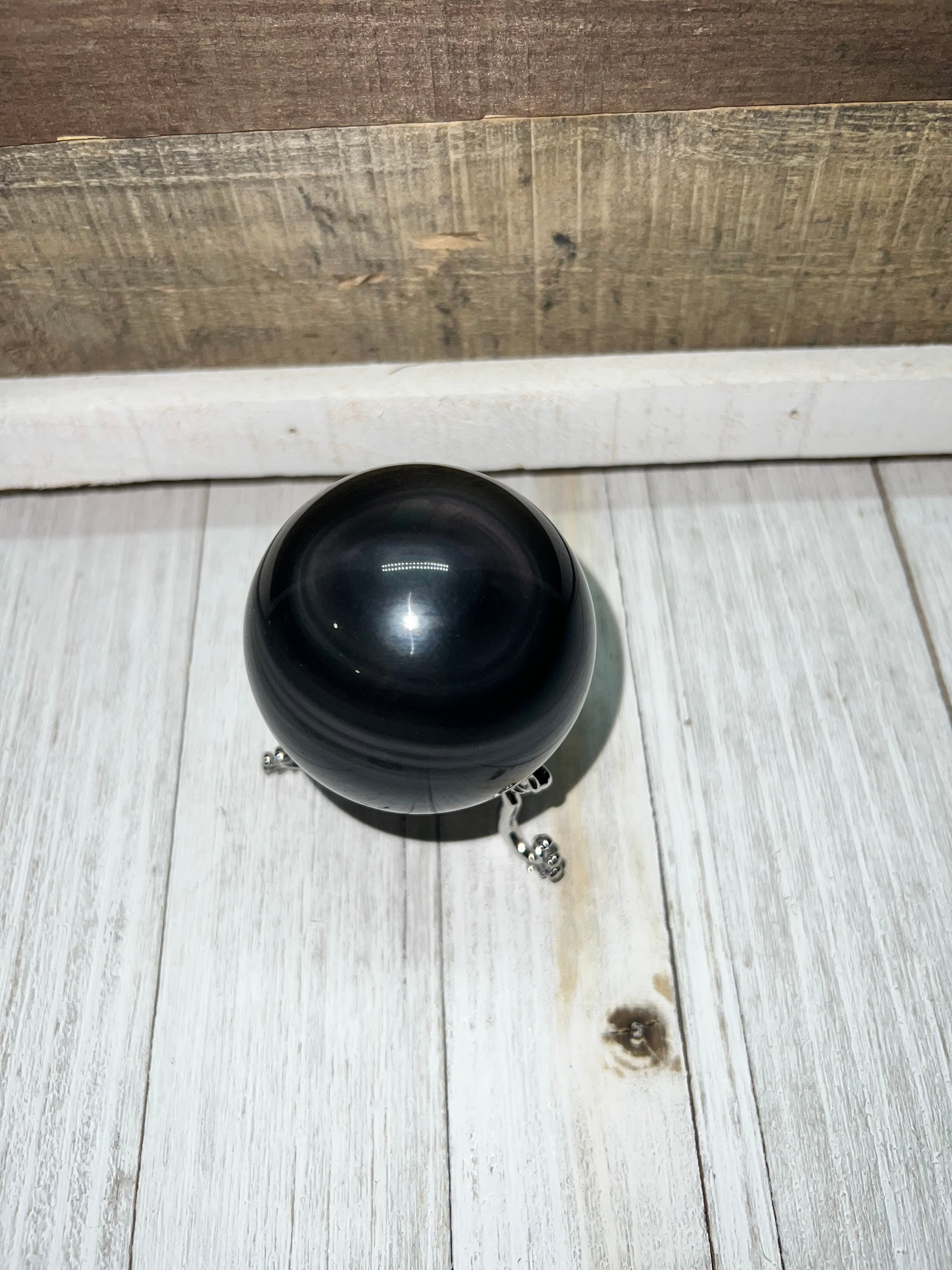 Rainbow Obsidian sphere