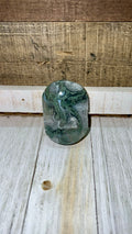 Moss, agate, palm stone size small