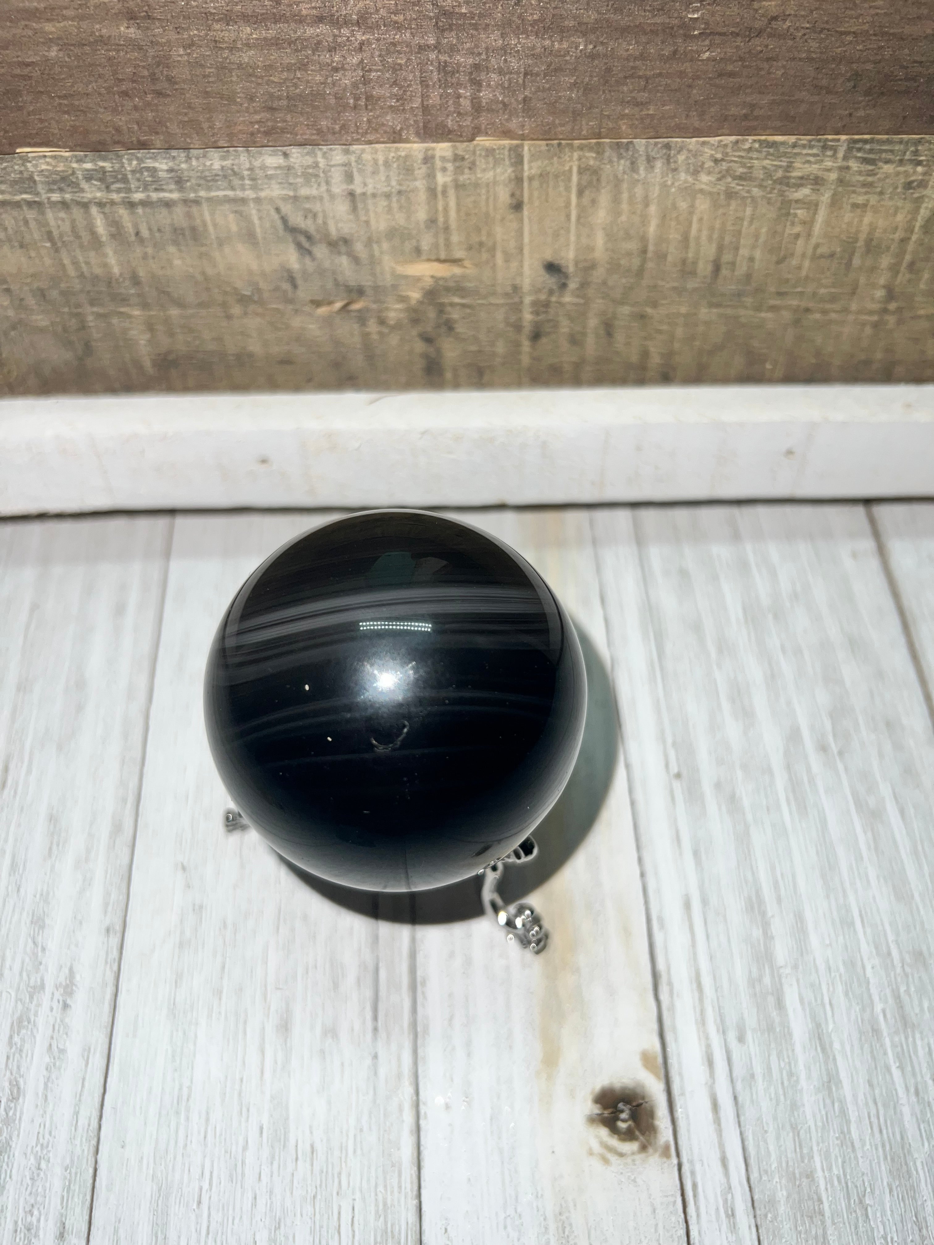 Rainbow Obsidian sphere