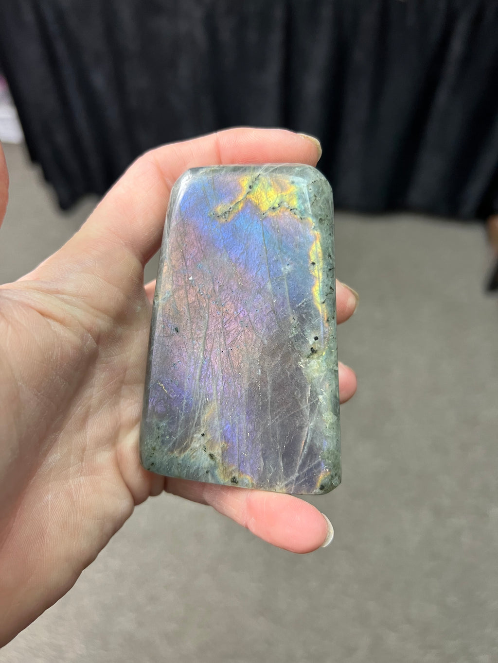 Labradorite with purple flash