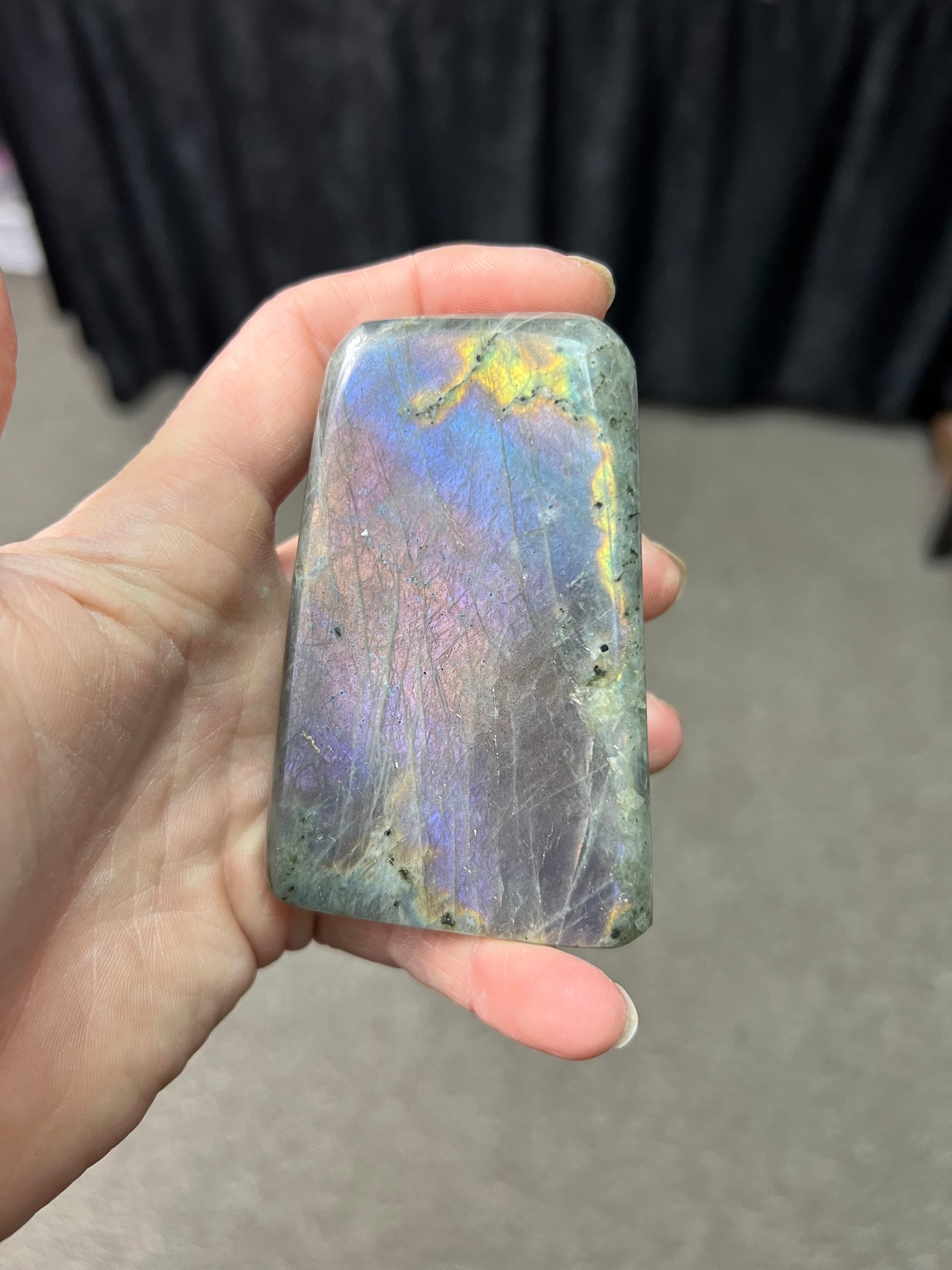 Labradorite with purple flash