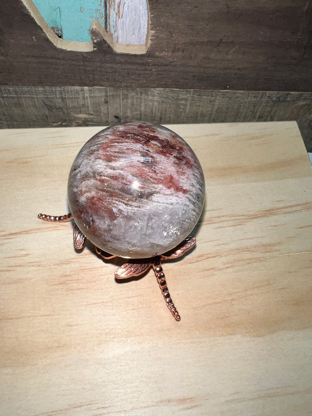 Thousand Layer Quartz Sphere/ Lodolite￼