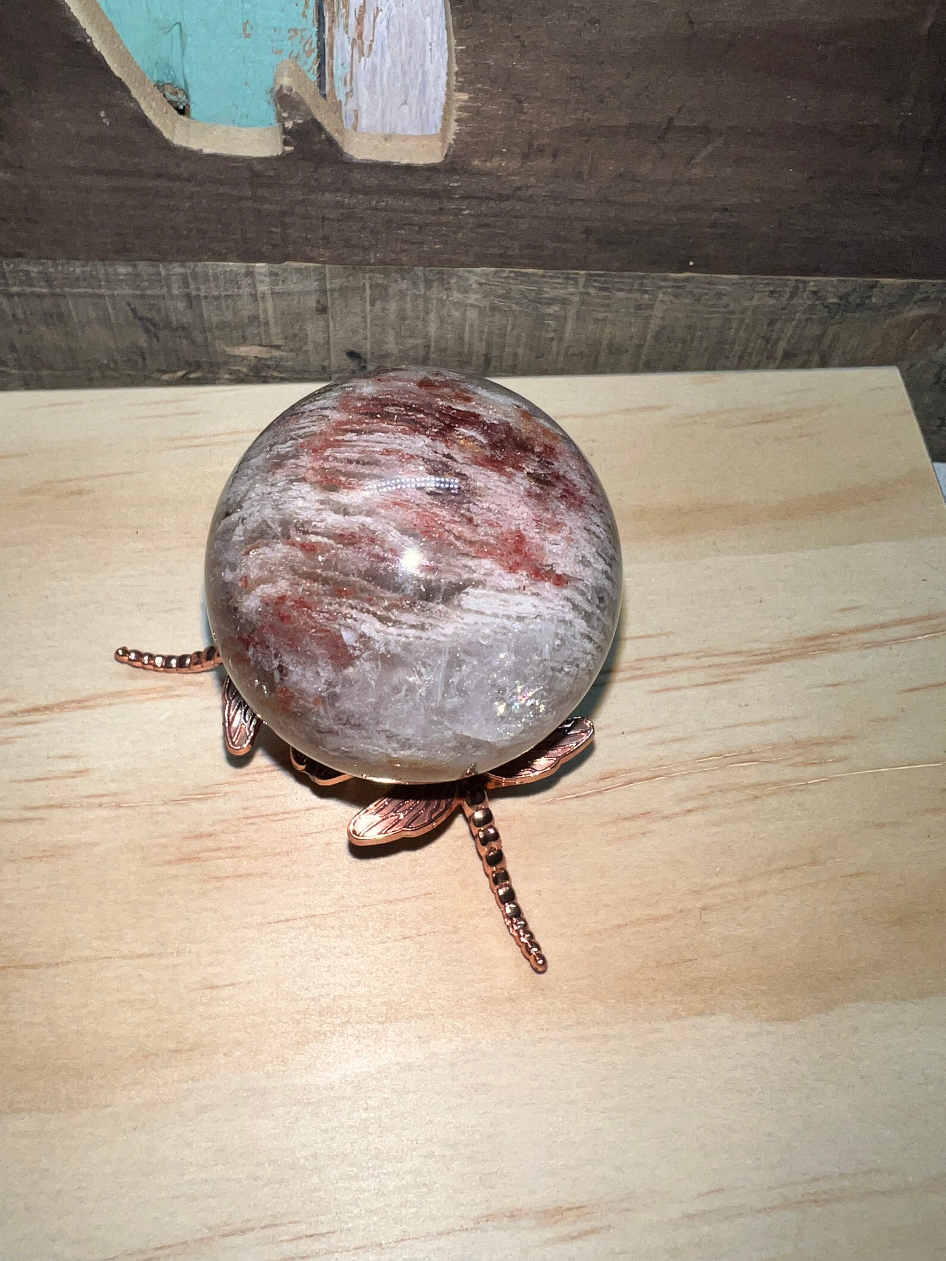 Thousand Layer Quartz Sphere/ Lodolite￼