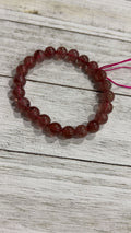 Strawberry quartz bracelet ￼