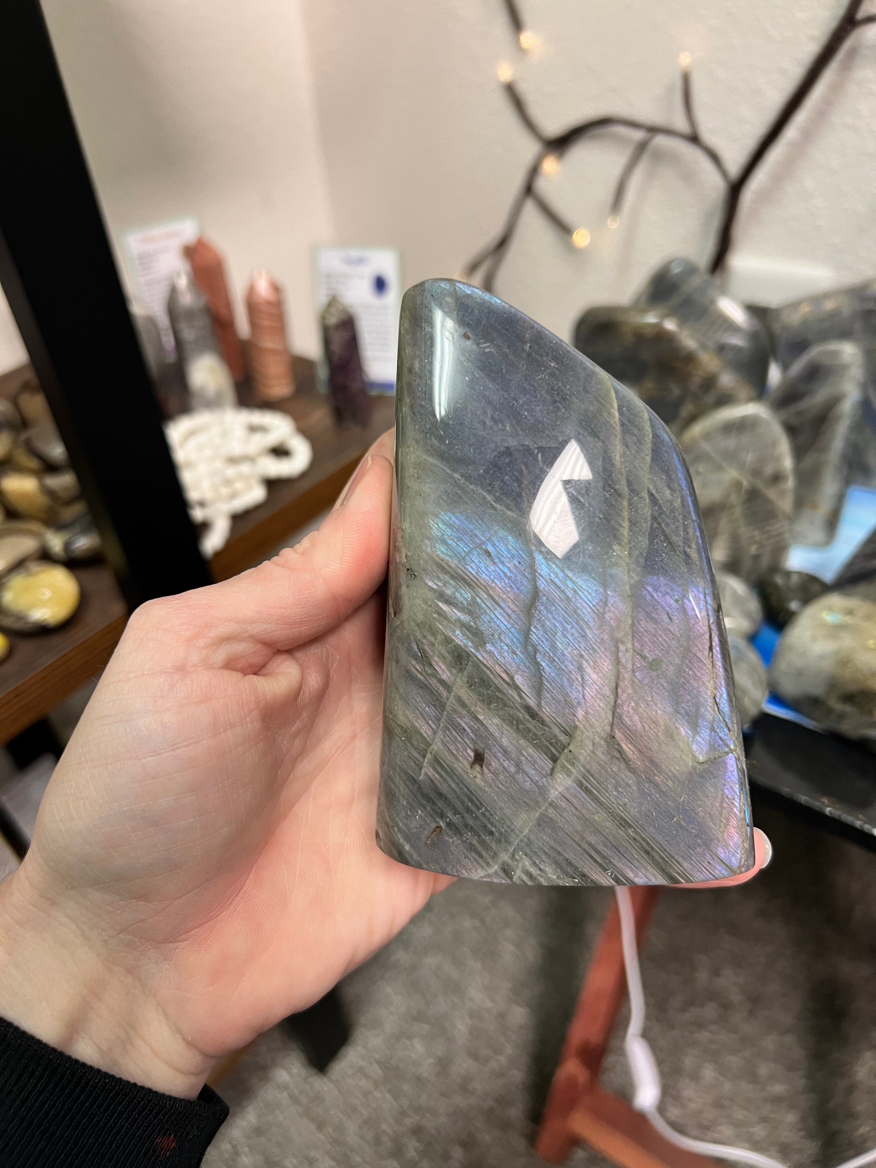 Labradorite with purple flash