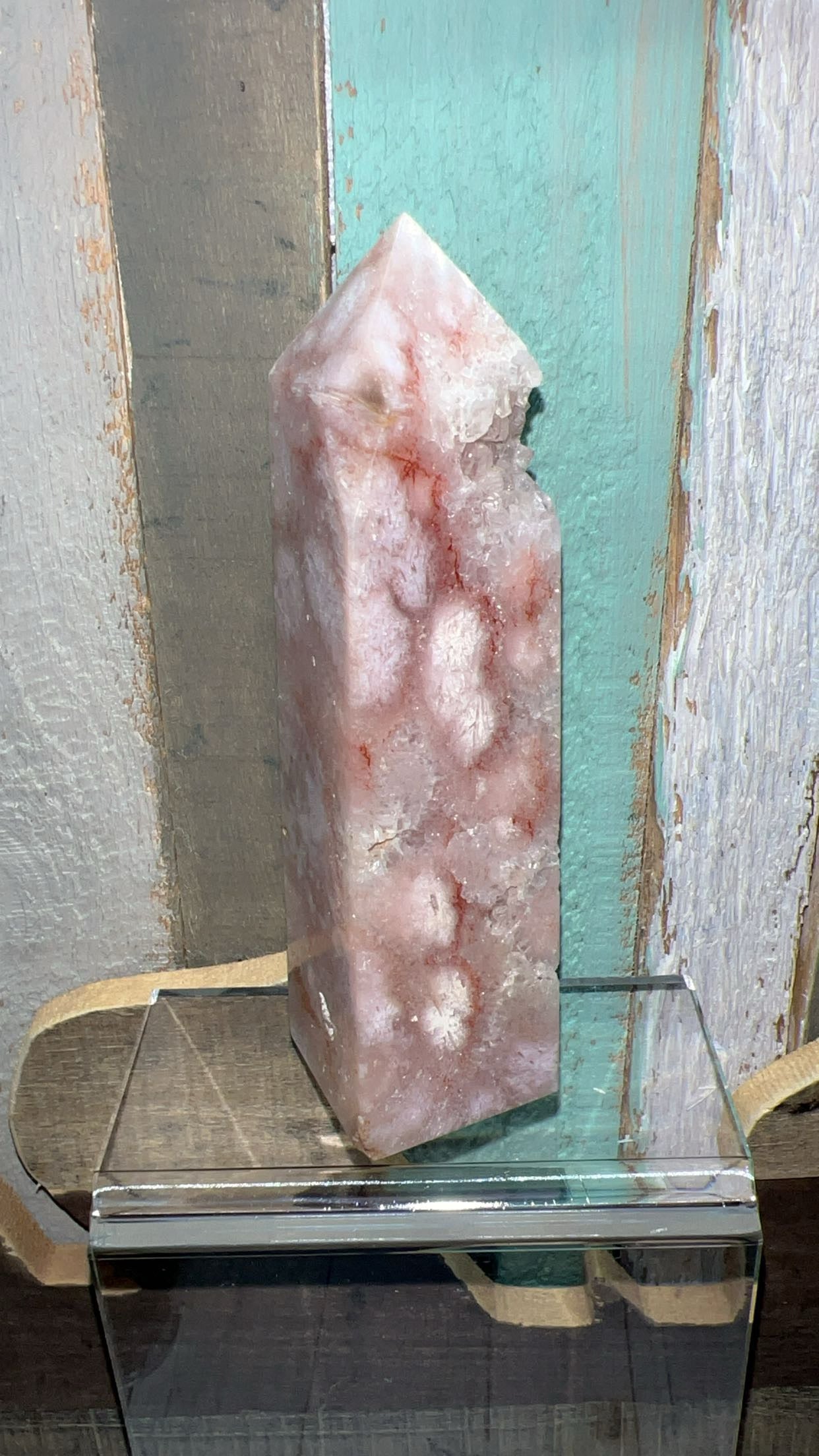 High-quality beautiful druzy pink amethyst to