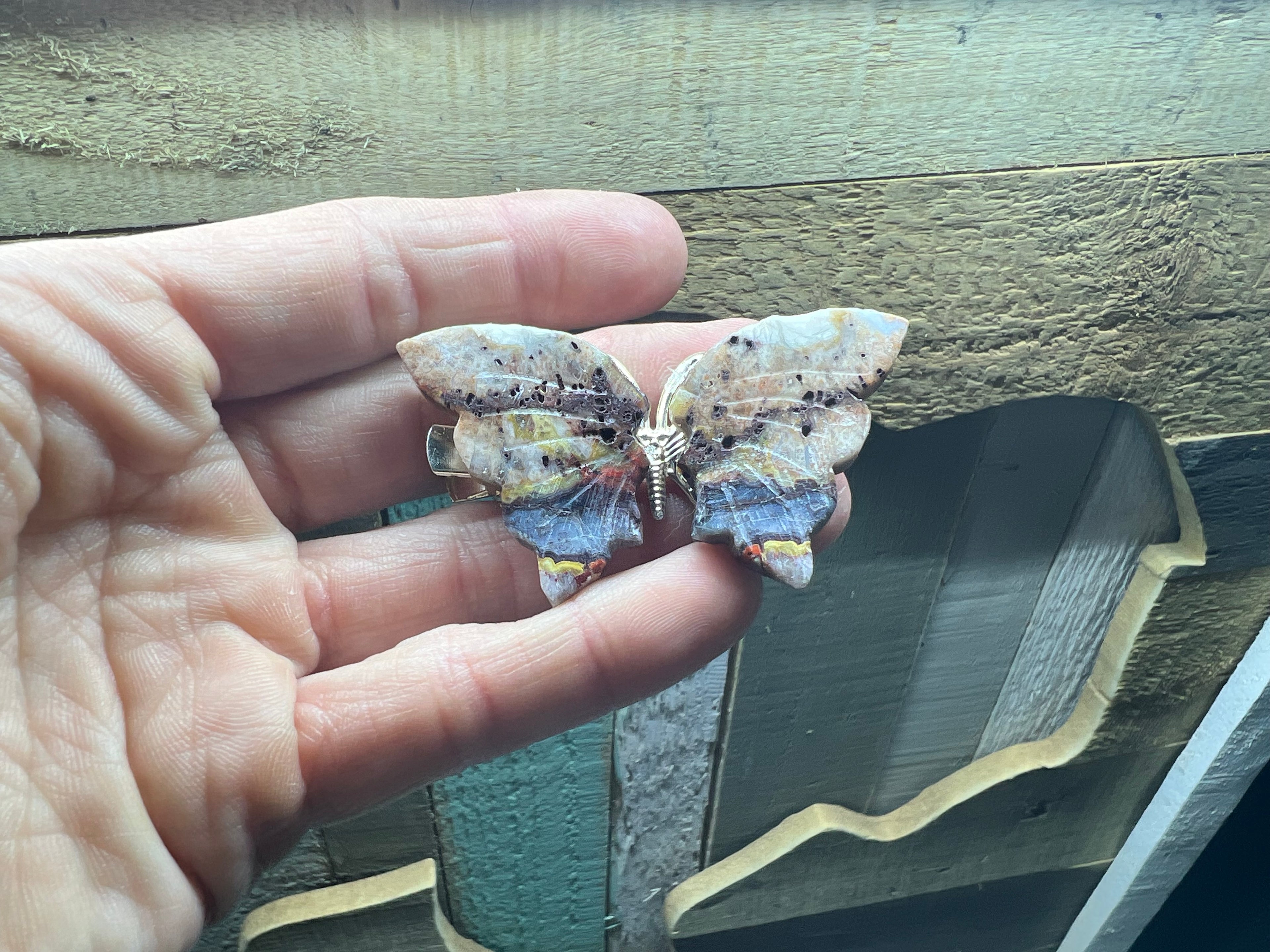 Butterfly hair clips