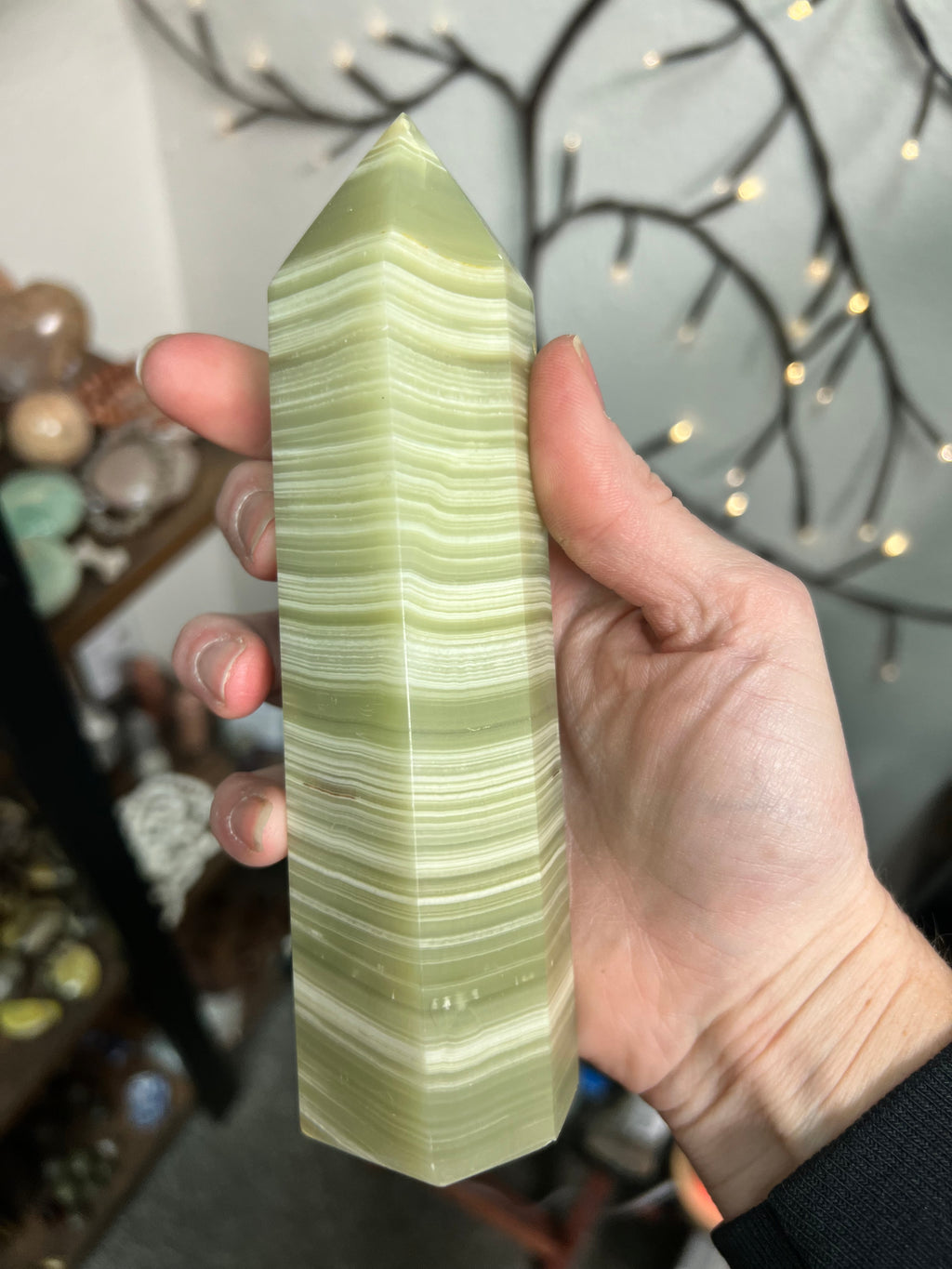 Green banded Onyx Tower