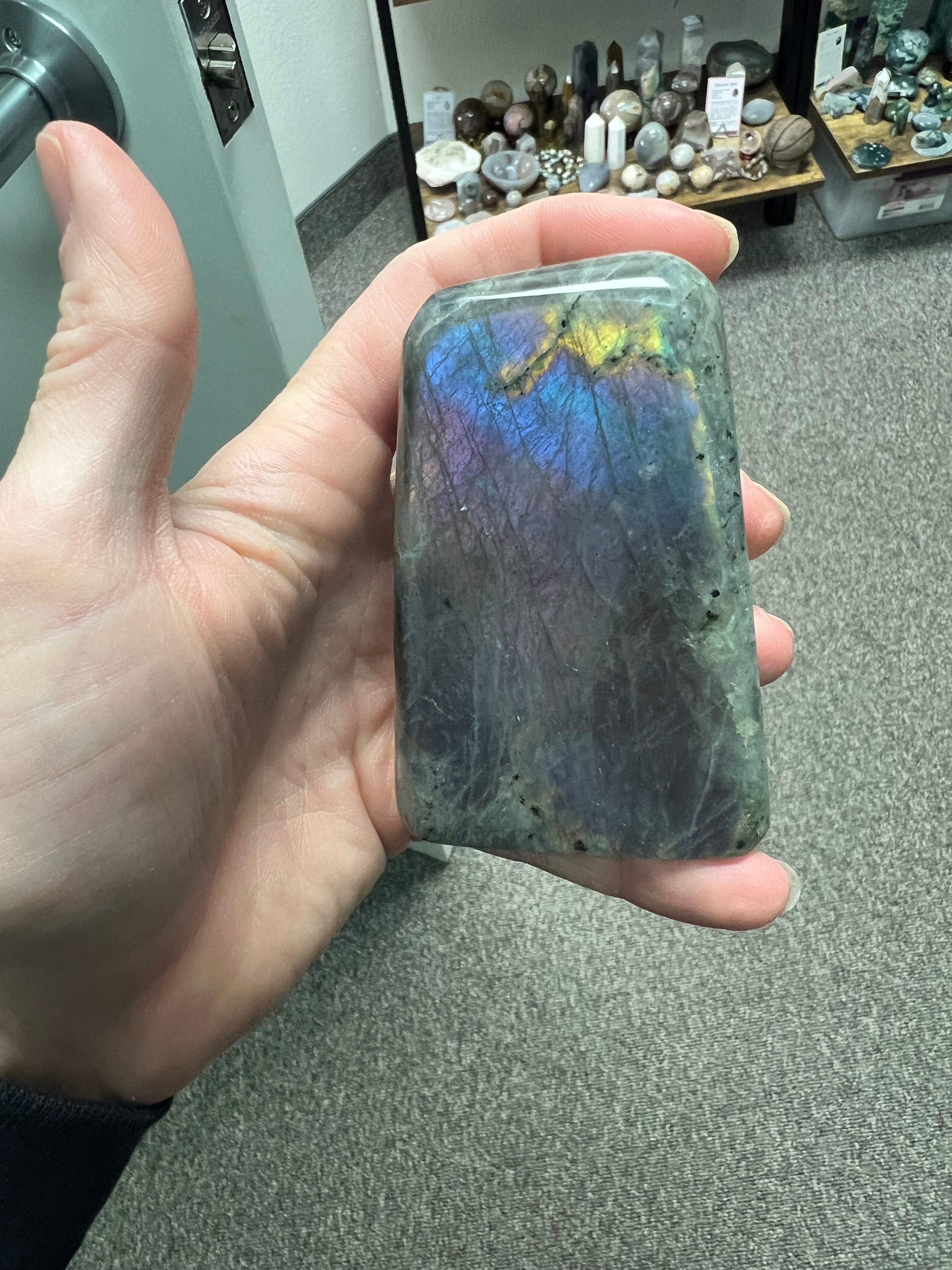 Labradorite with purple flash