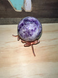 Chevron/Dream amethyst sphere
