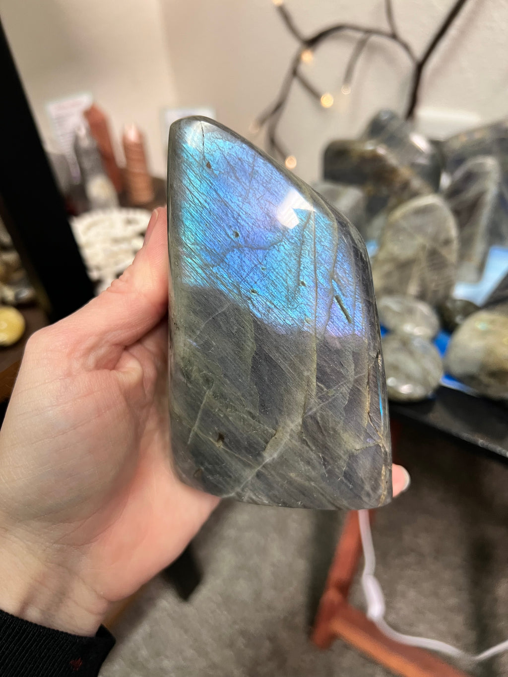 Labradorite with purple flash