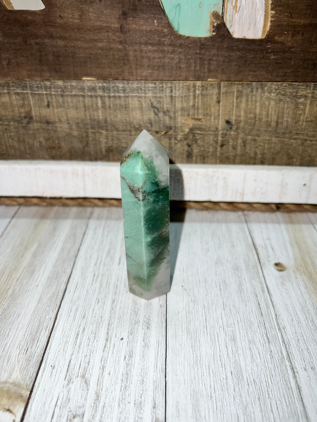 Green aventurine tower ￼
