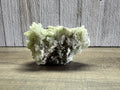 Prehinite cluster with apophyllite