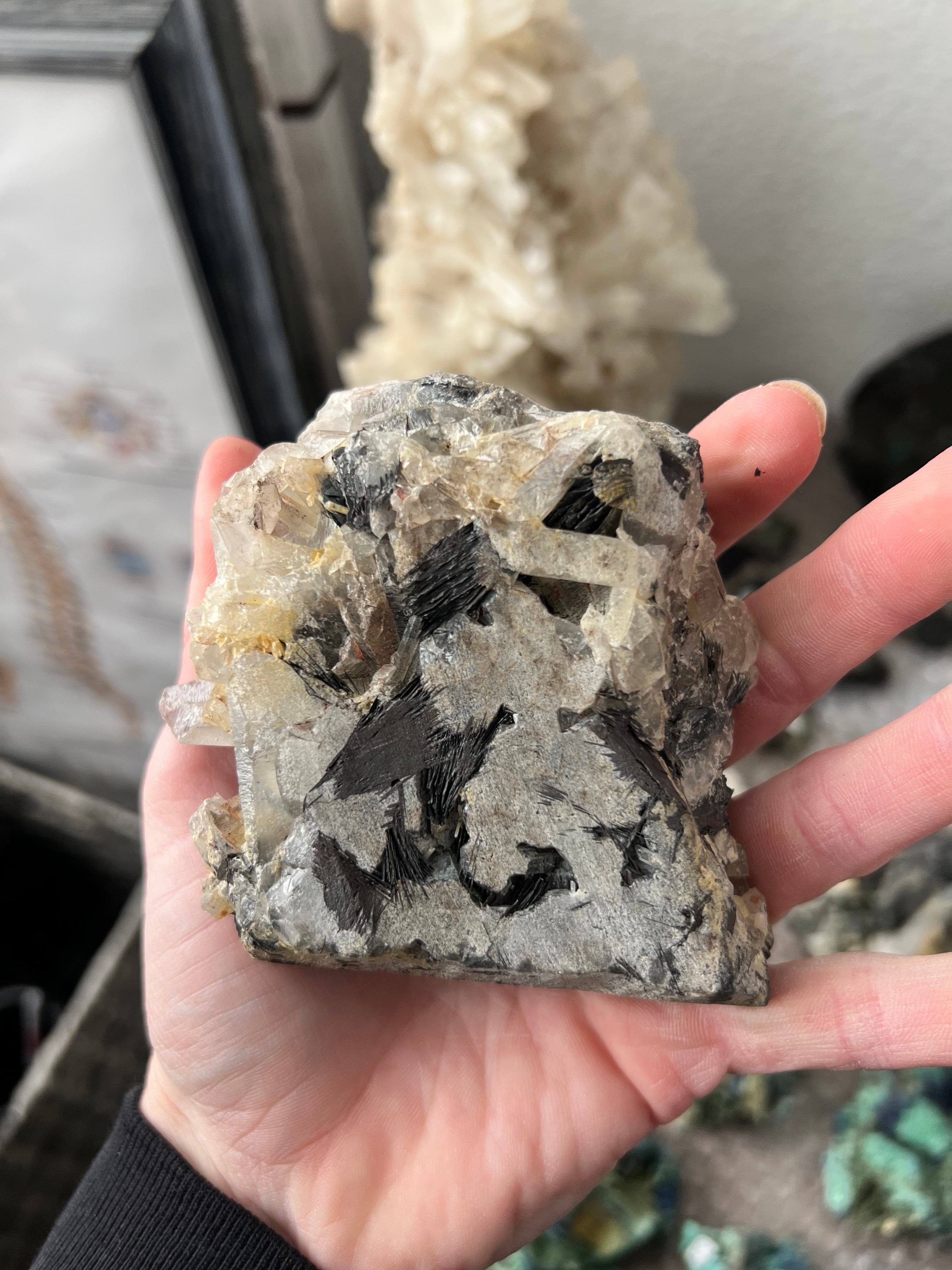 Black Torline, and quartz