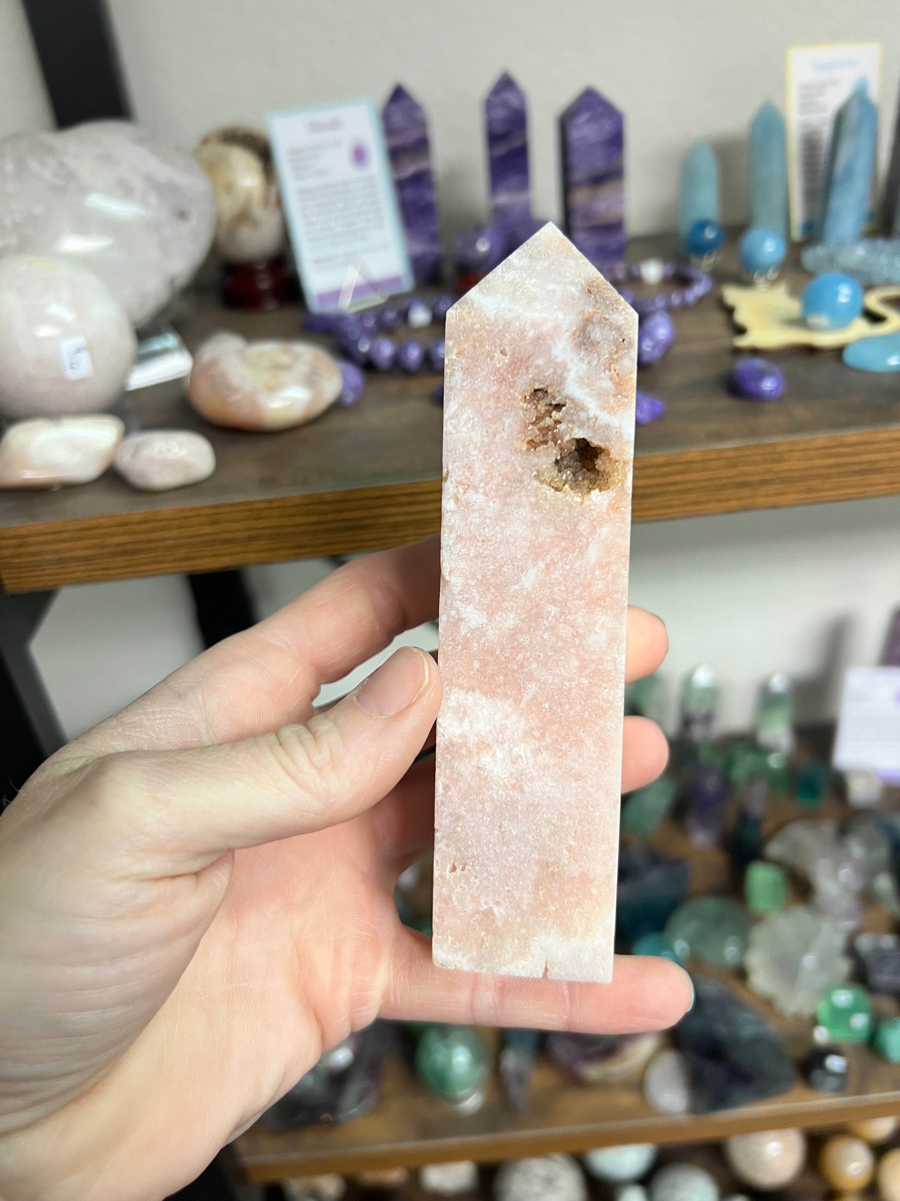 Pink amethyst tower