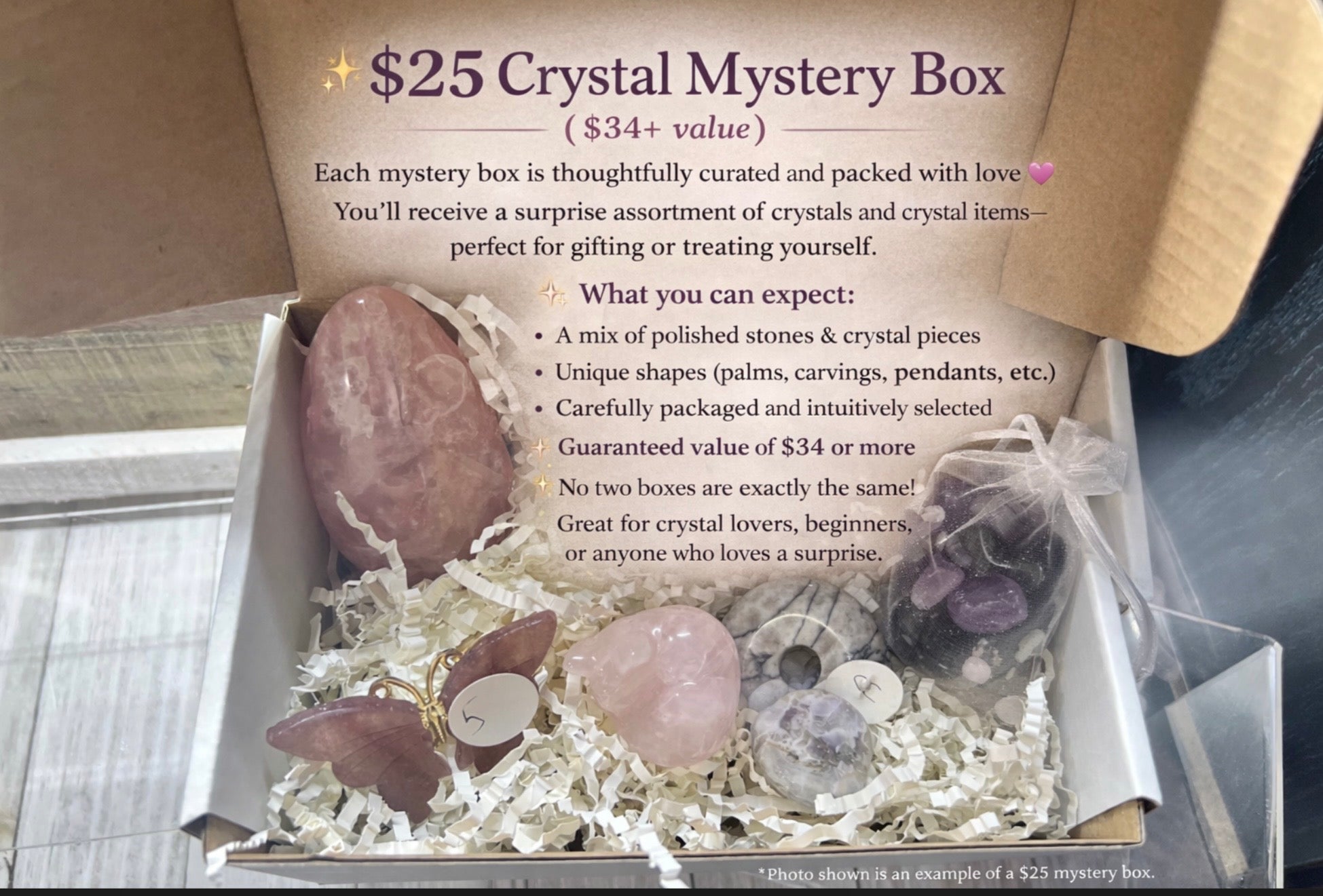 $25-$100 Crystal Mystery Box ￼