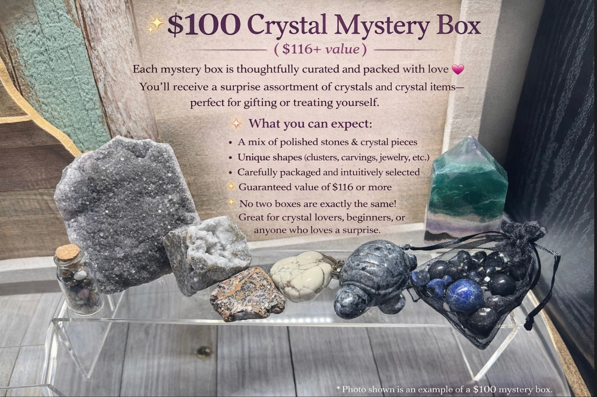 $25-$100 Crystal Mystery Box ￼
