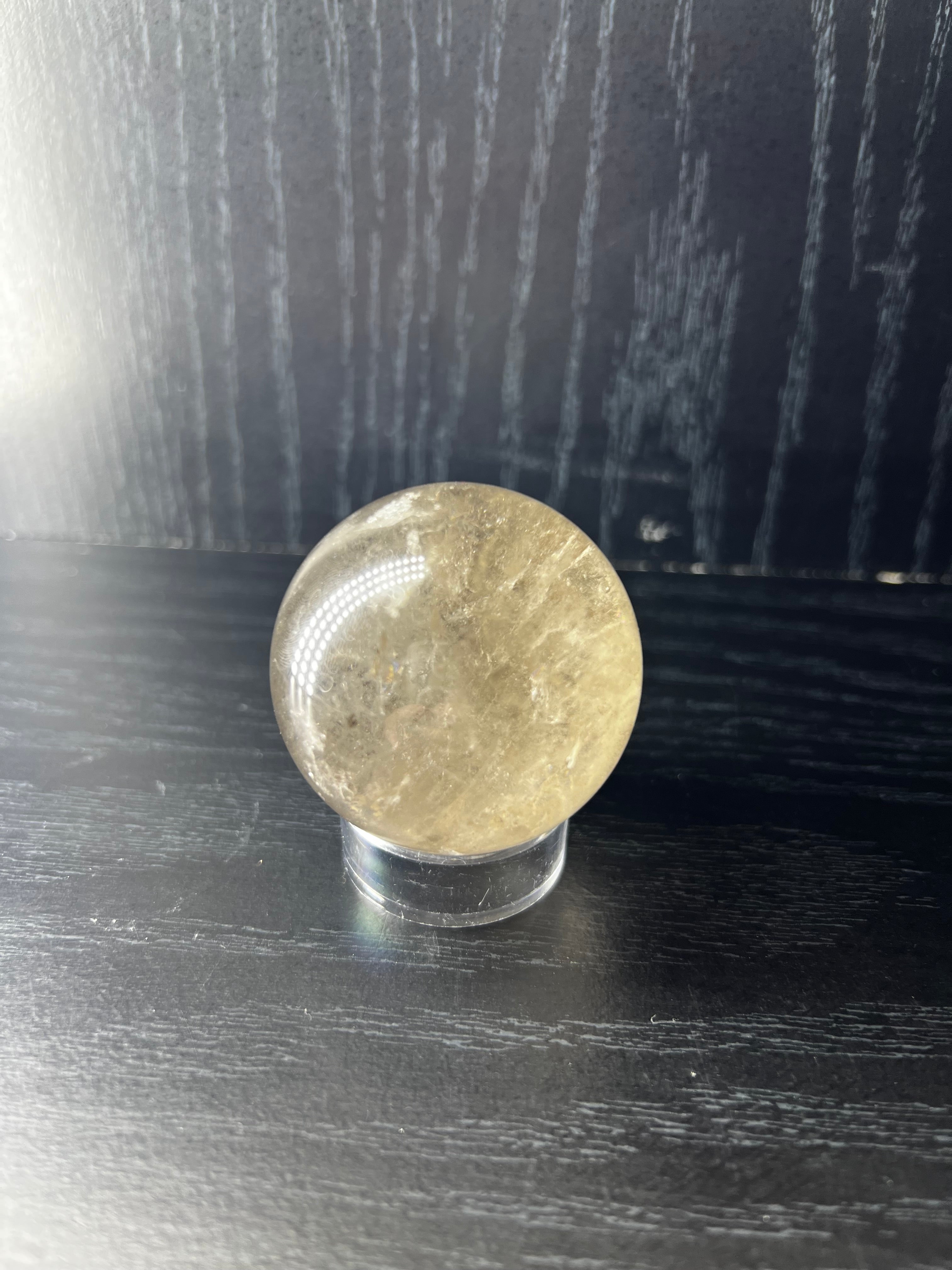 Citrine quartz sphere