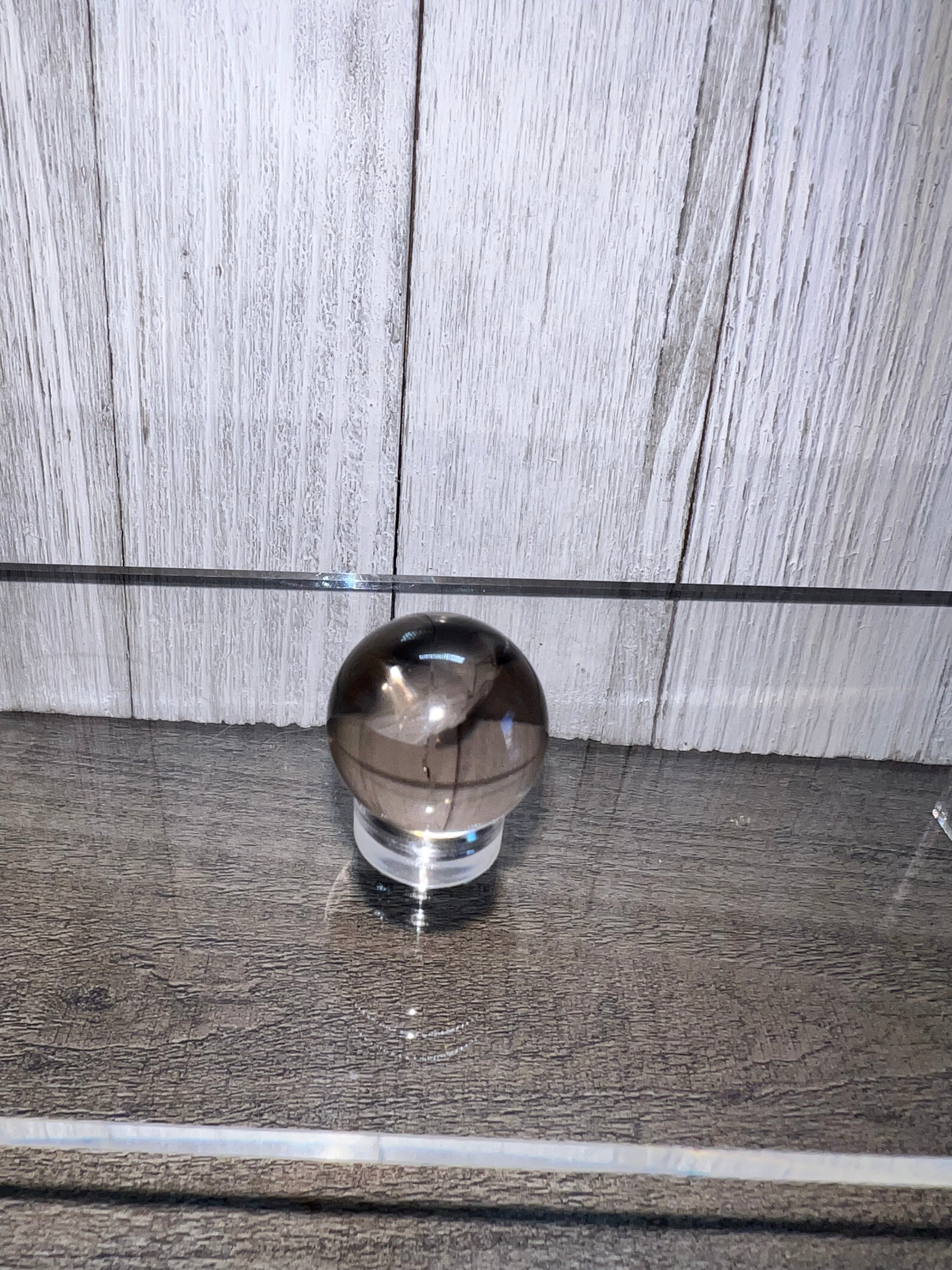High quality smoky quartz mini sphere