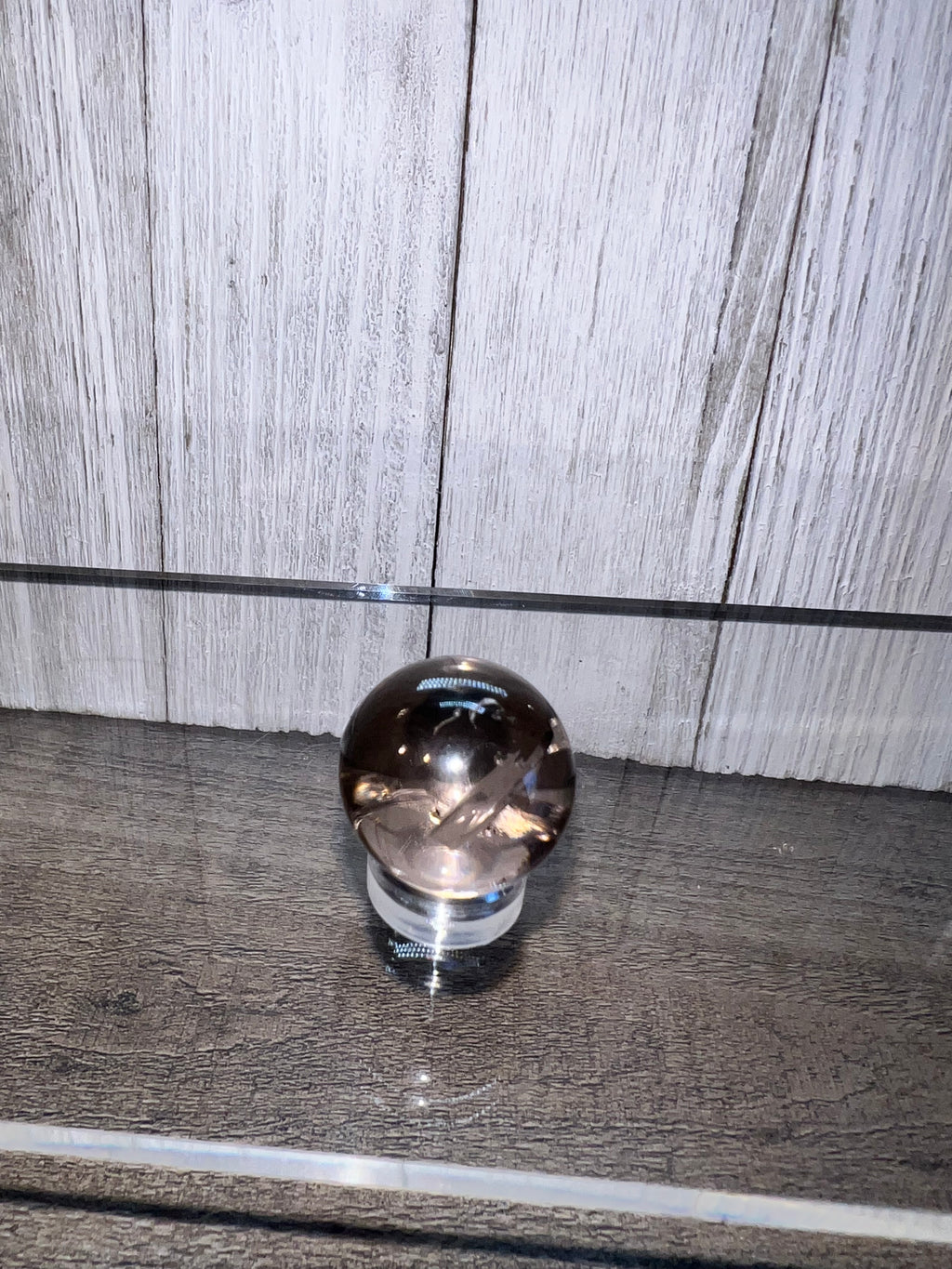 High quality smoky quartz mini sphere