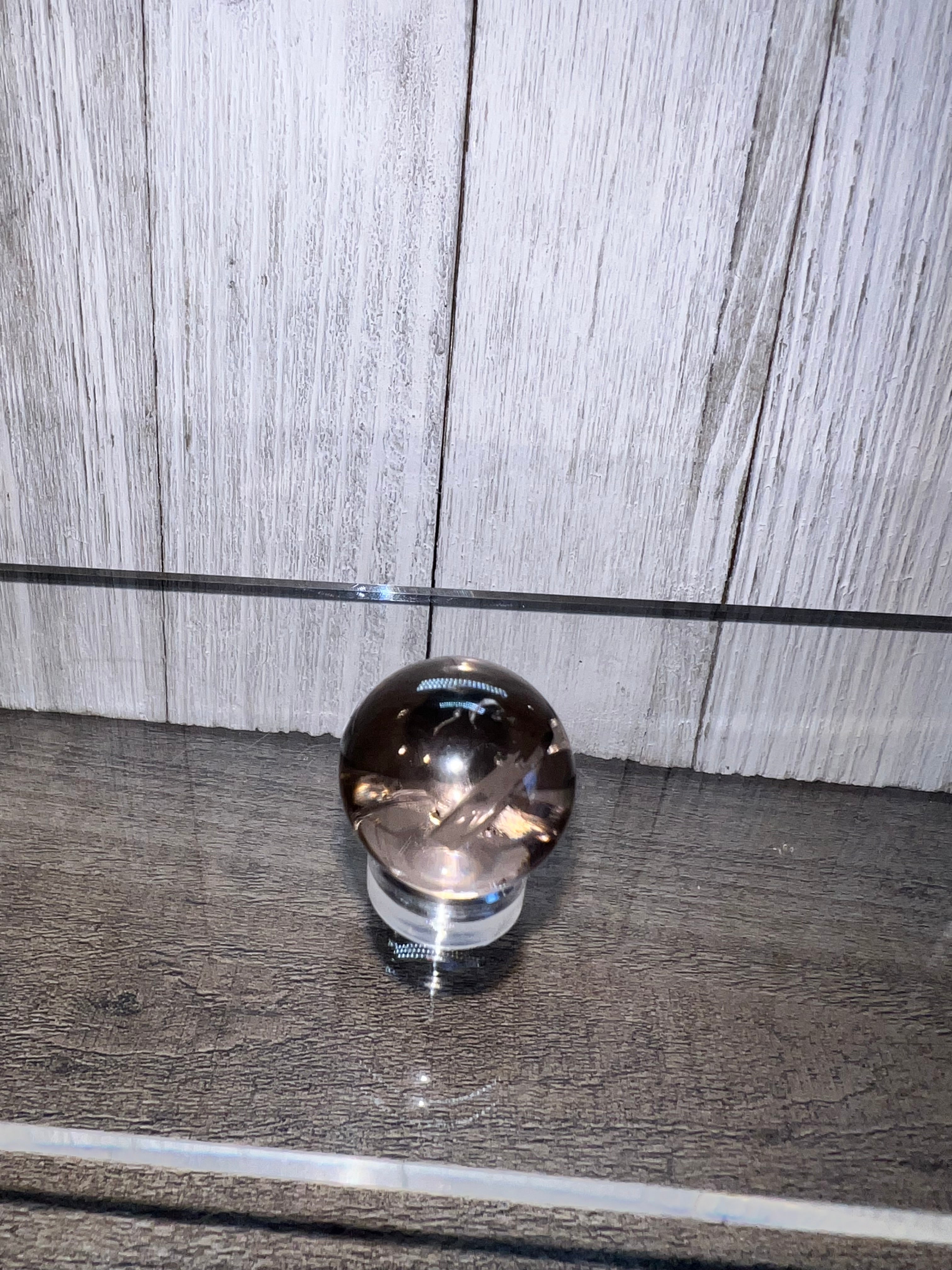 High quality smoky quartz mini sphere