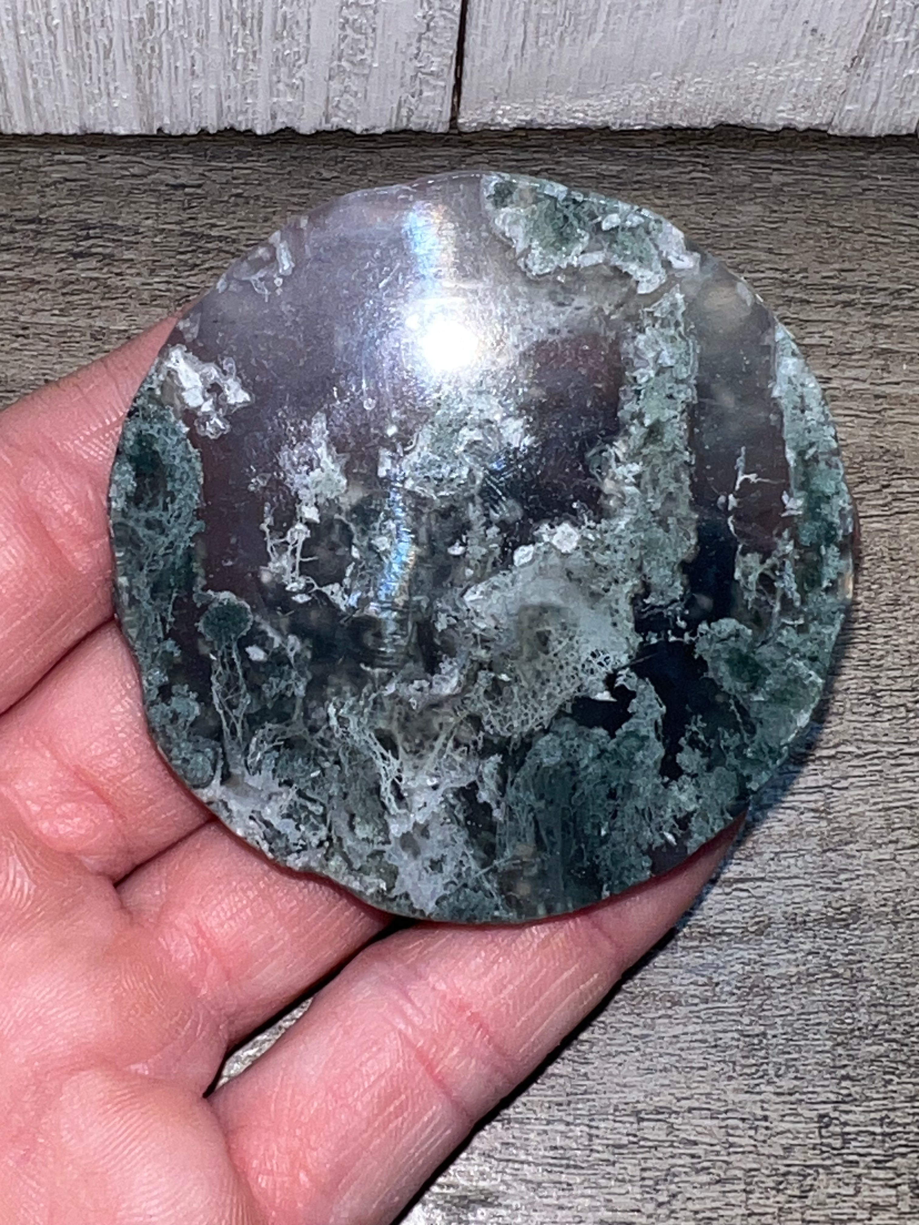Moss Agate cabochon