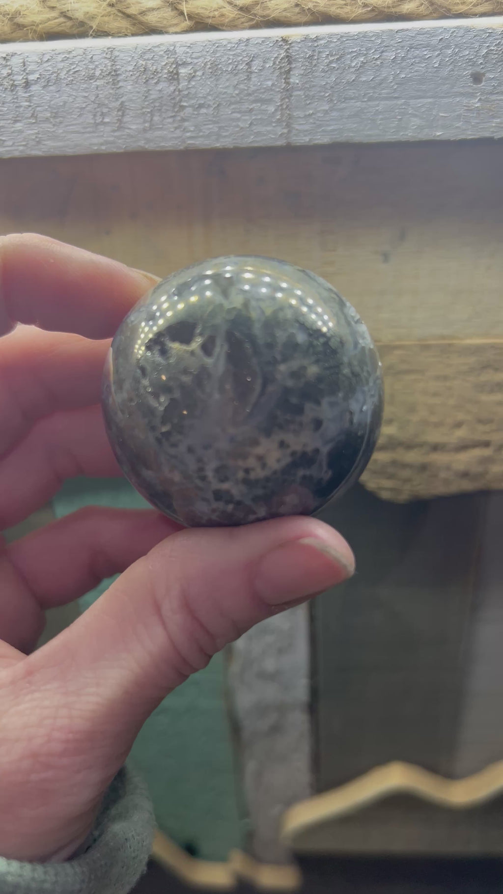 Pyrite in Quartz Sphere