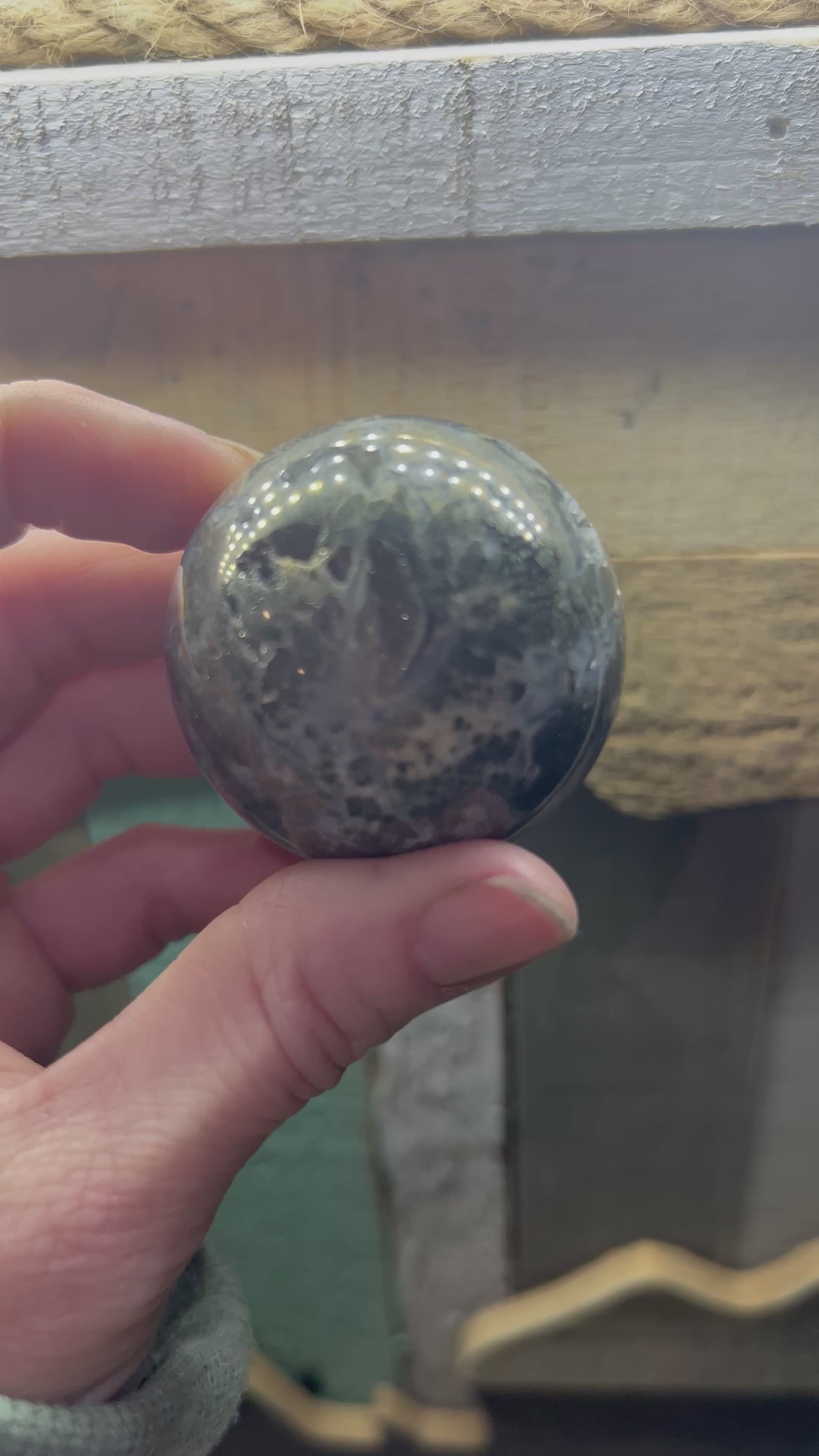 Pyrite in Quartz Sphere