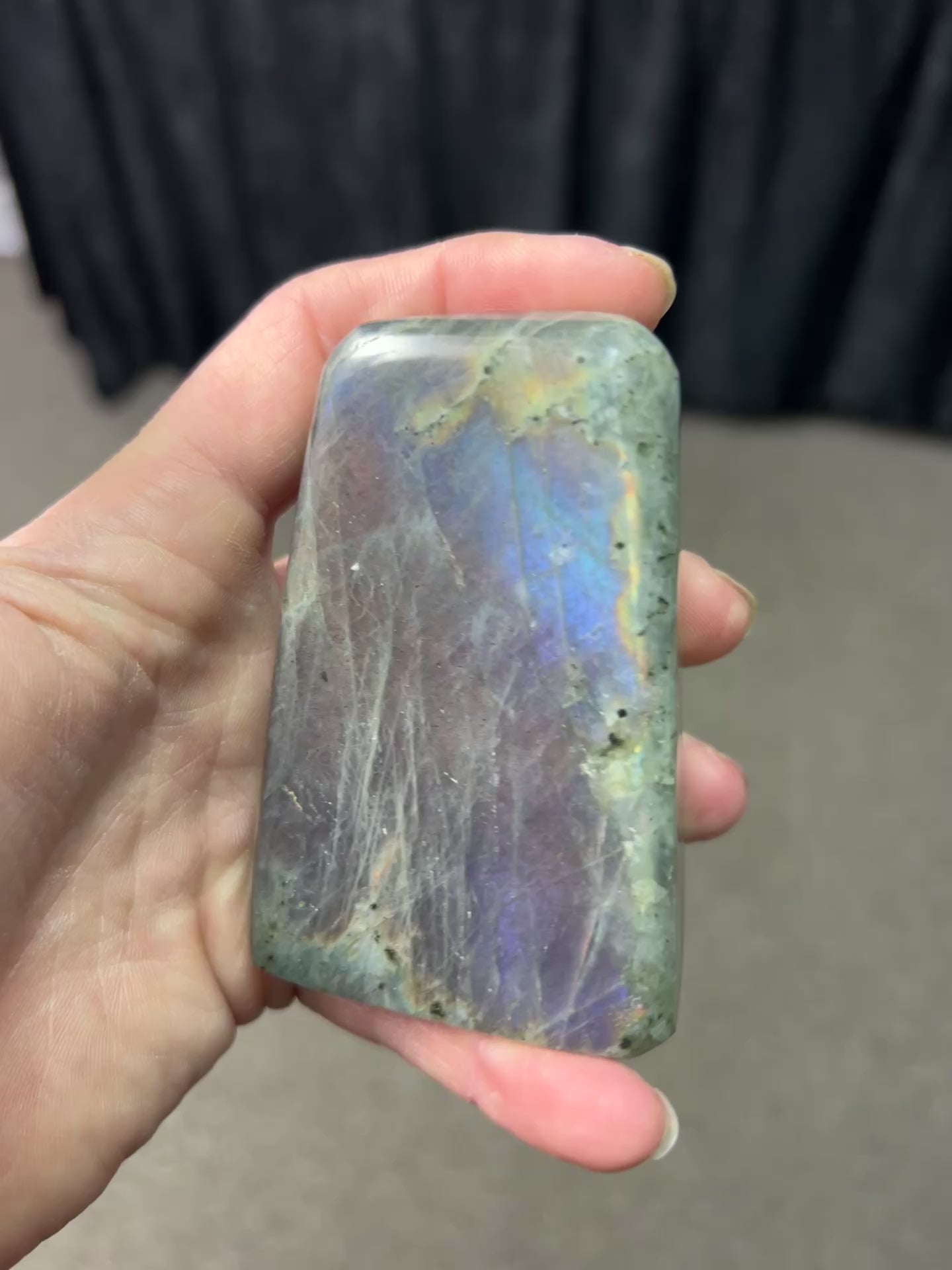 Labradorite with purple flash
