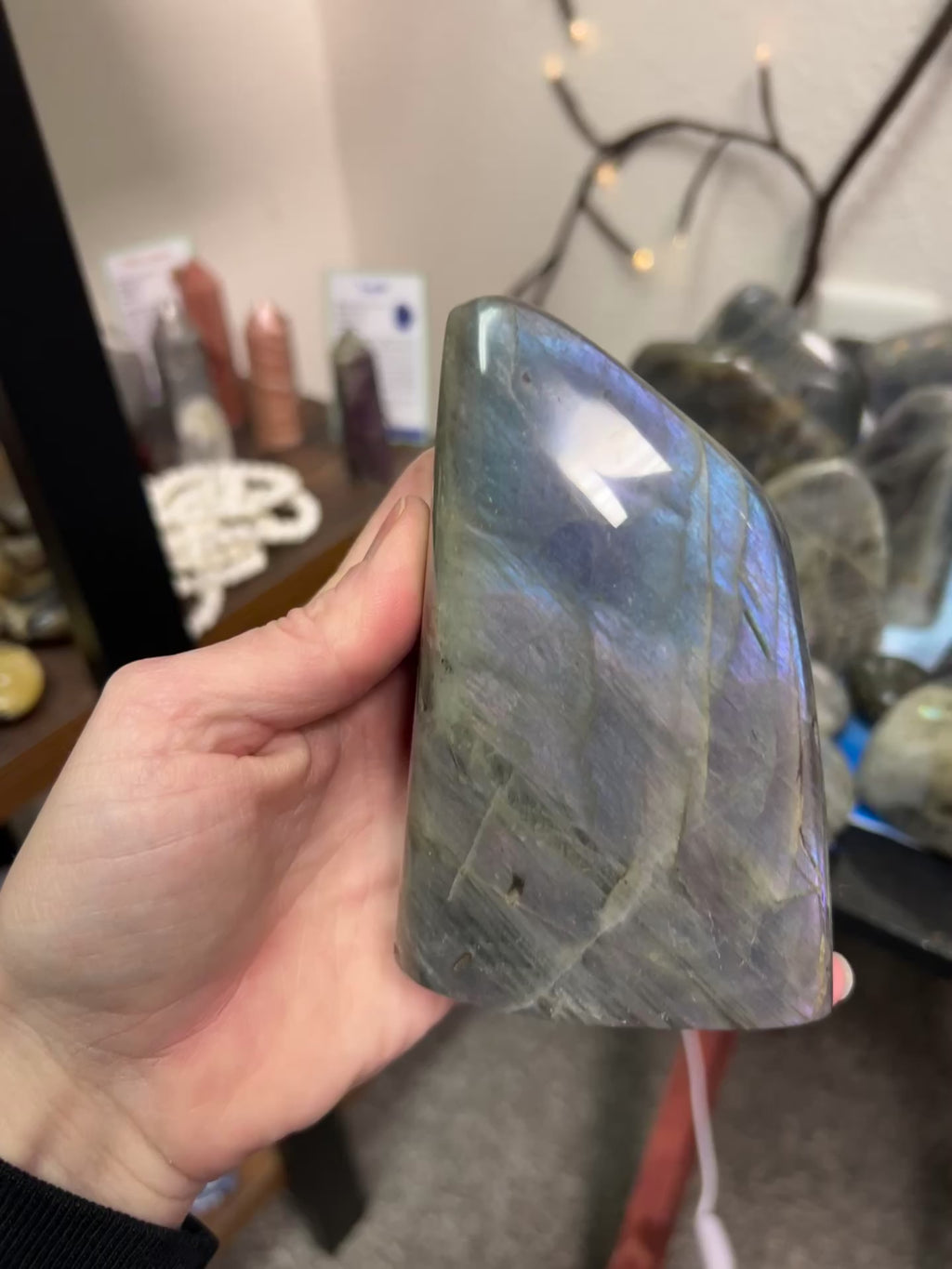 Labradorite with purple flash