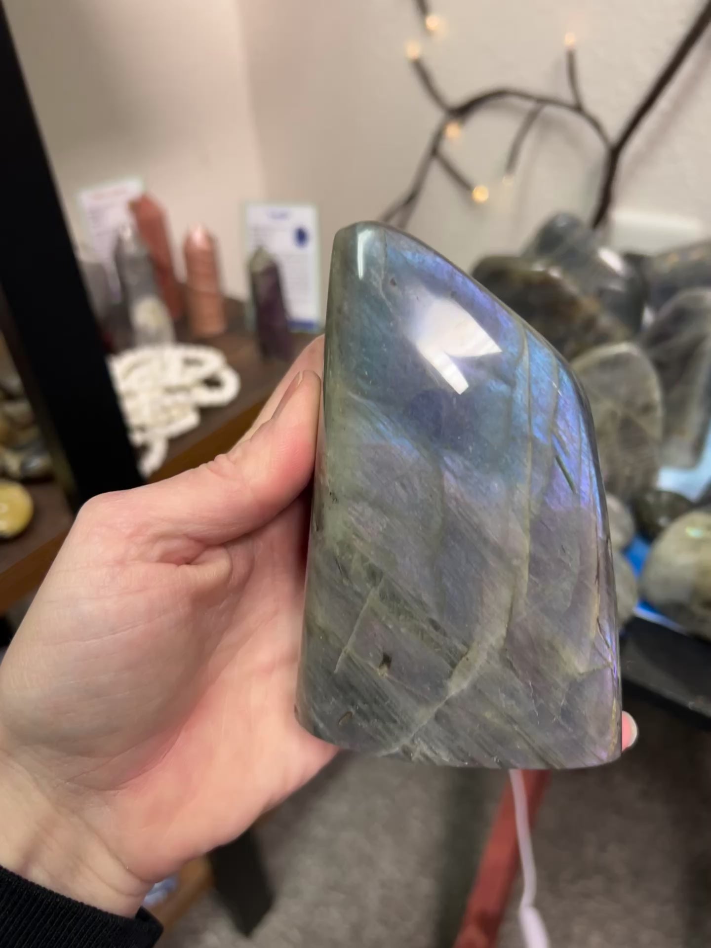 Labradorite with purple flash