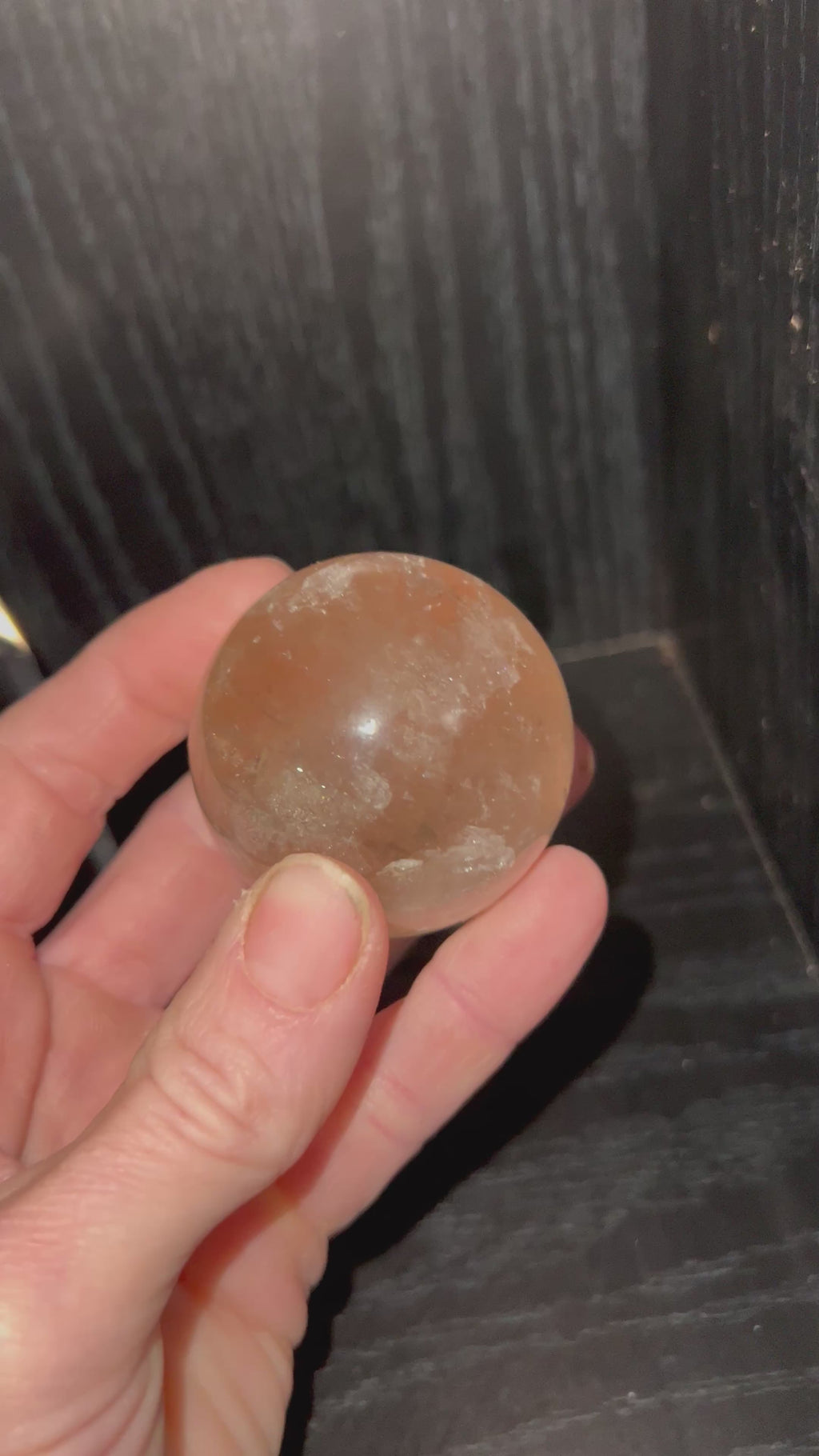 Citrine quartz sphere